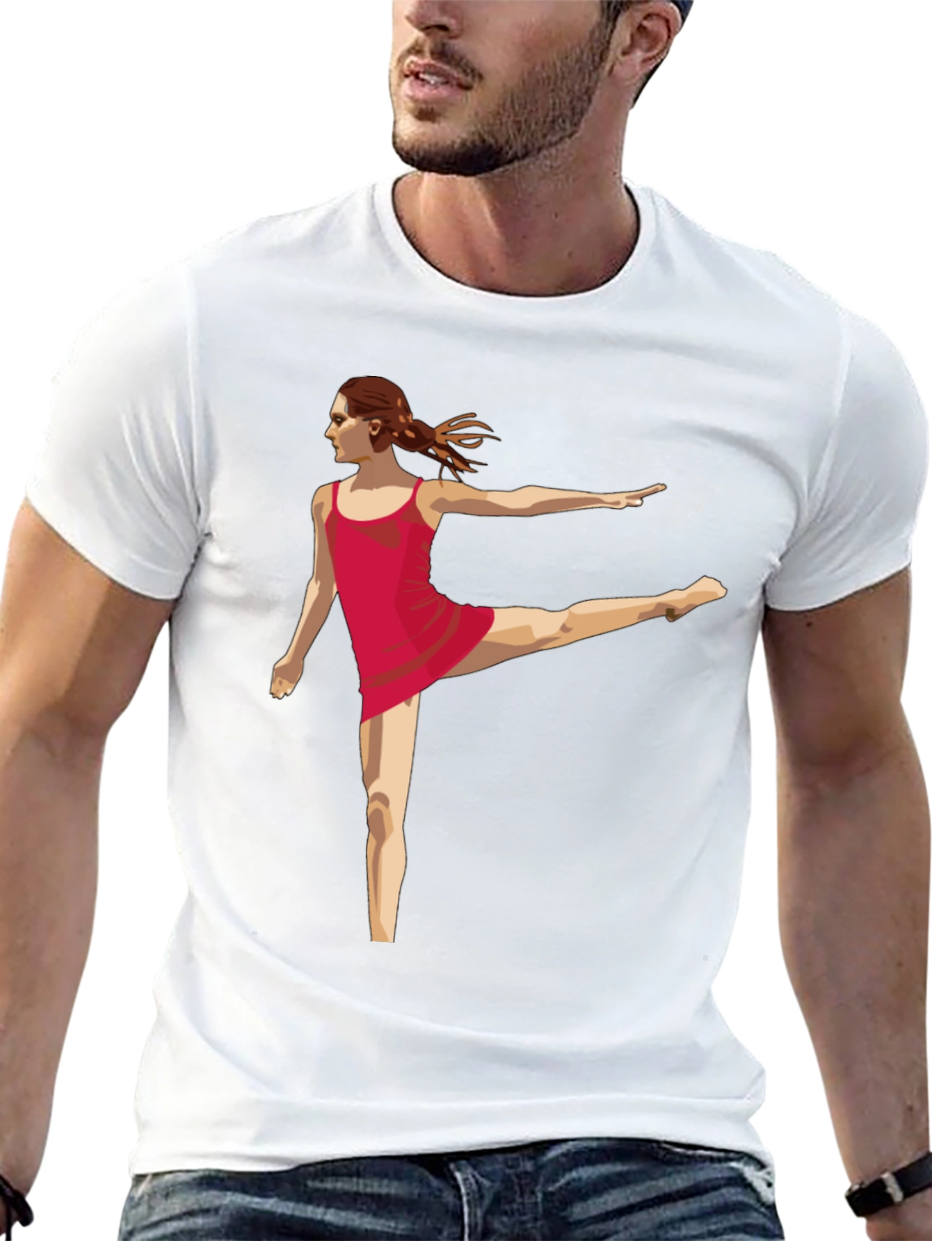 Dancer Graphic Tee - Modern Black T-Shirt