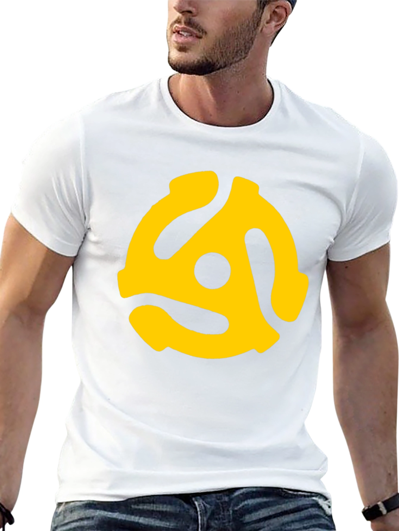 Retro 45 RPM Record Adapter T-Shirt