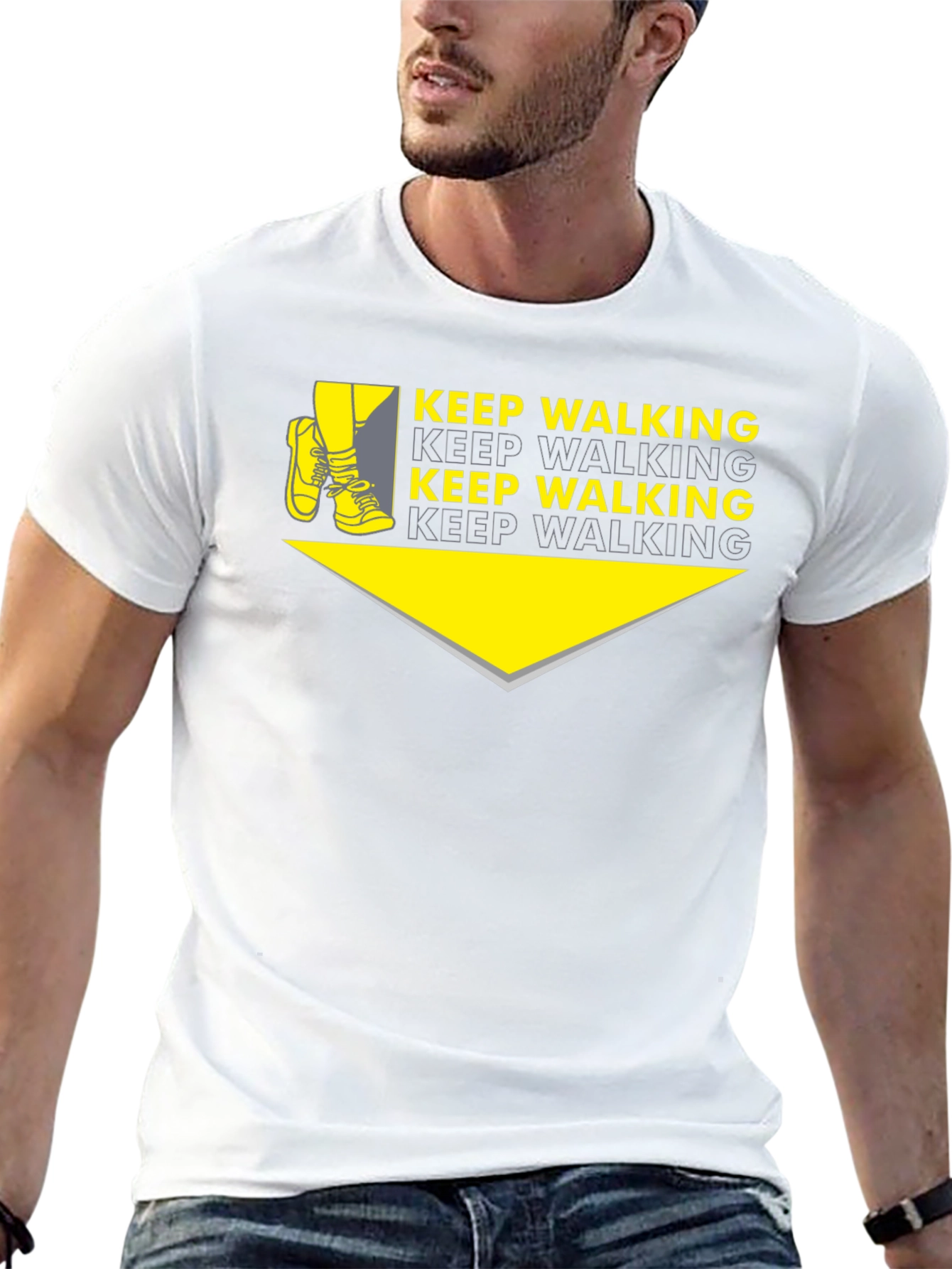 Keep Walking Graphic Tee - Stylish Walking Motivation