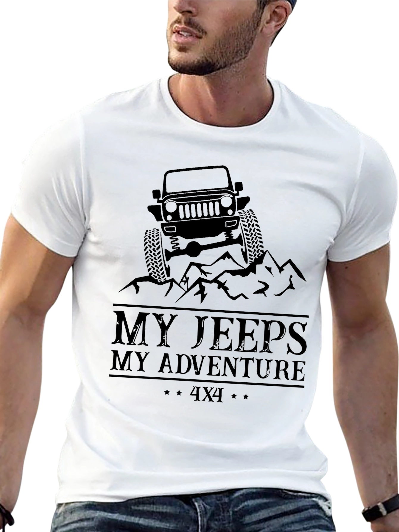 My Jeeps My Adventure Black T-Shirt