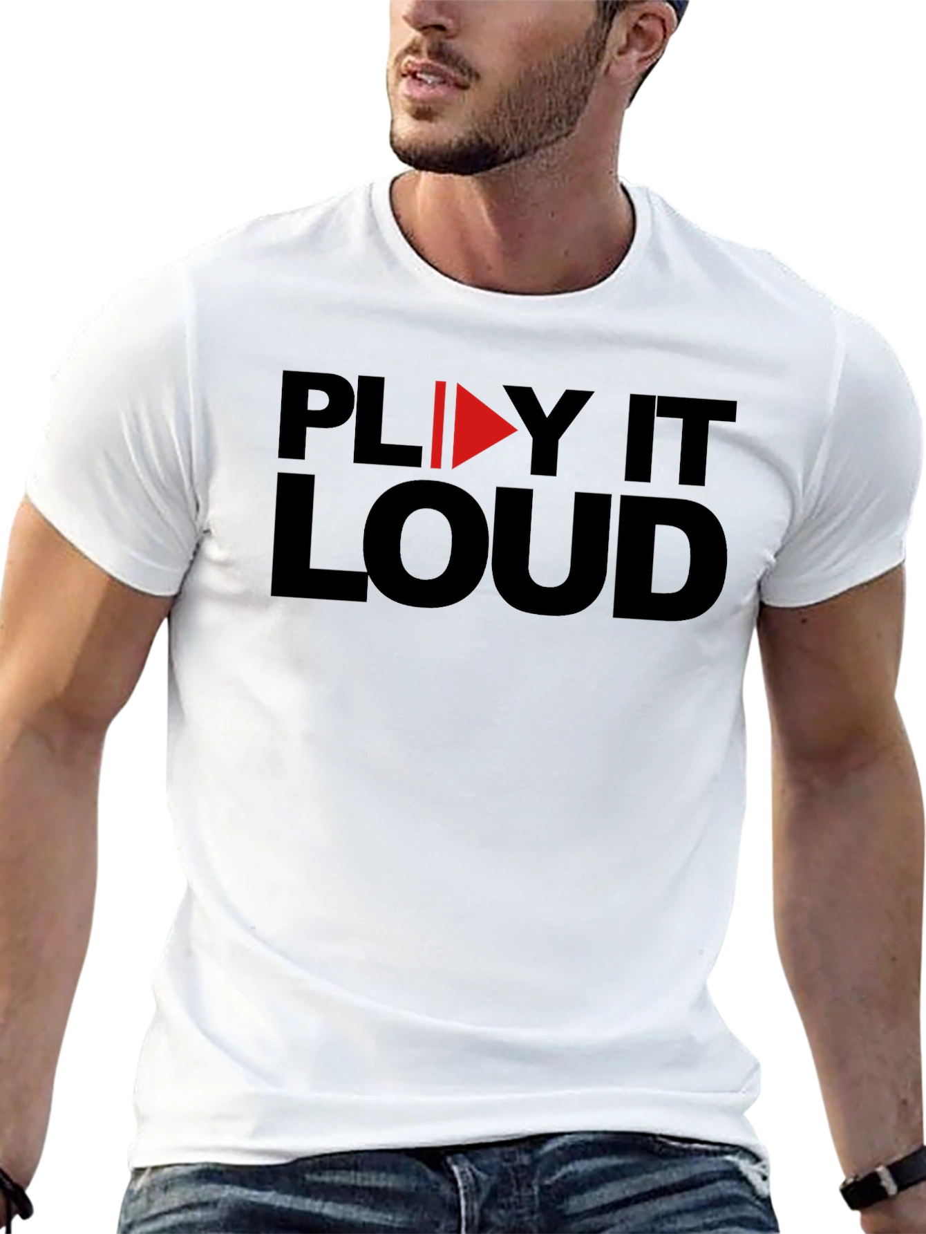 Play It Loud Graphic T-Shirt - Bold Statement Tee