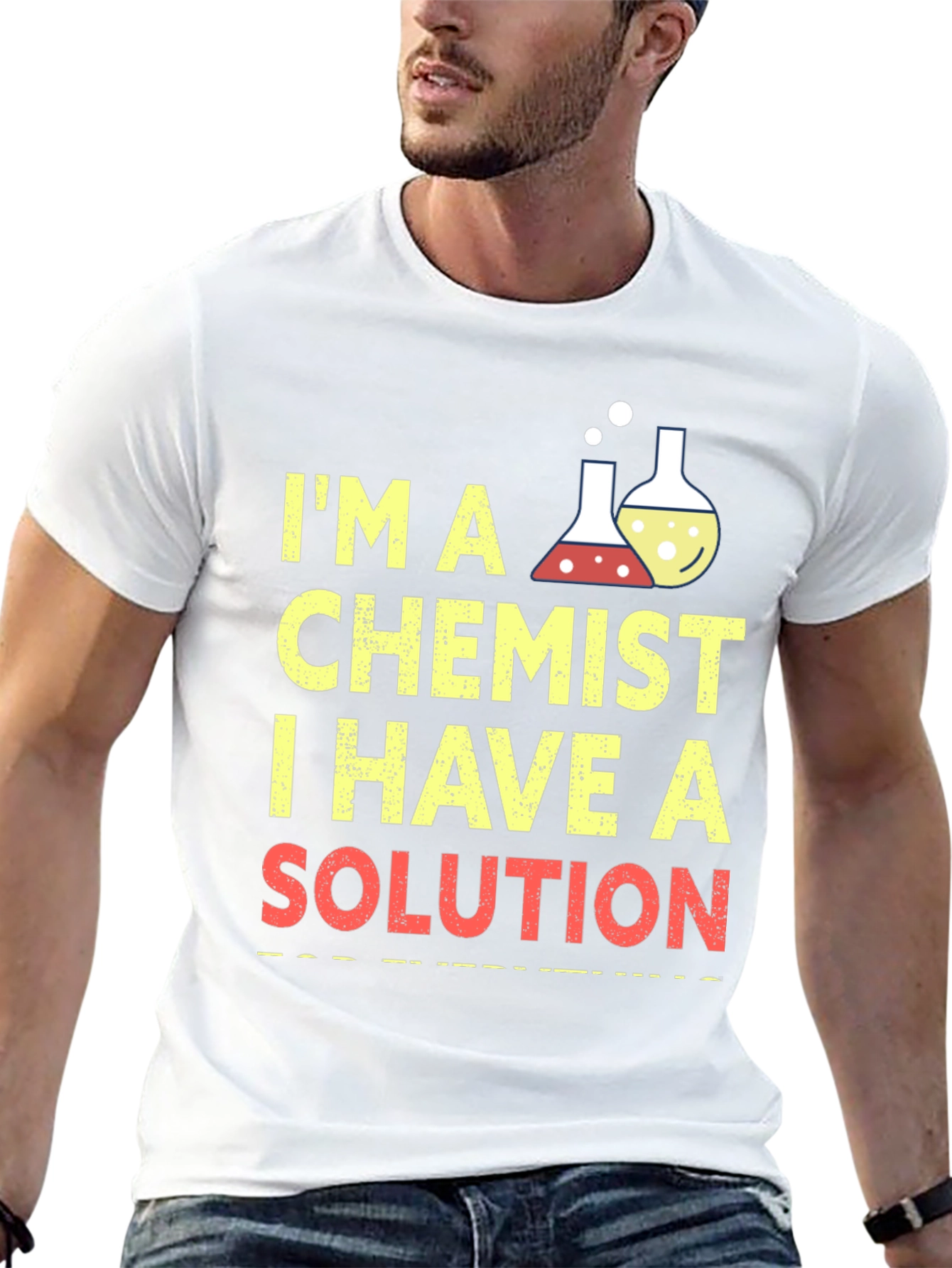 Chemist T-Shirt: I Have a Solution Funny Science Tee