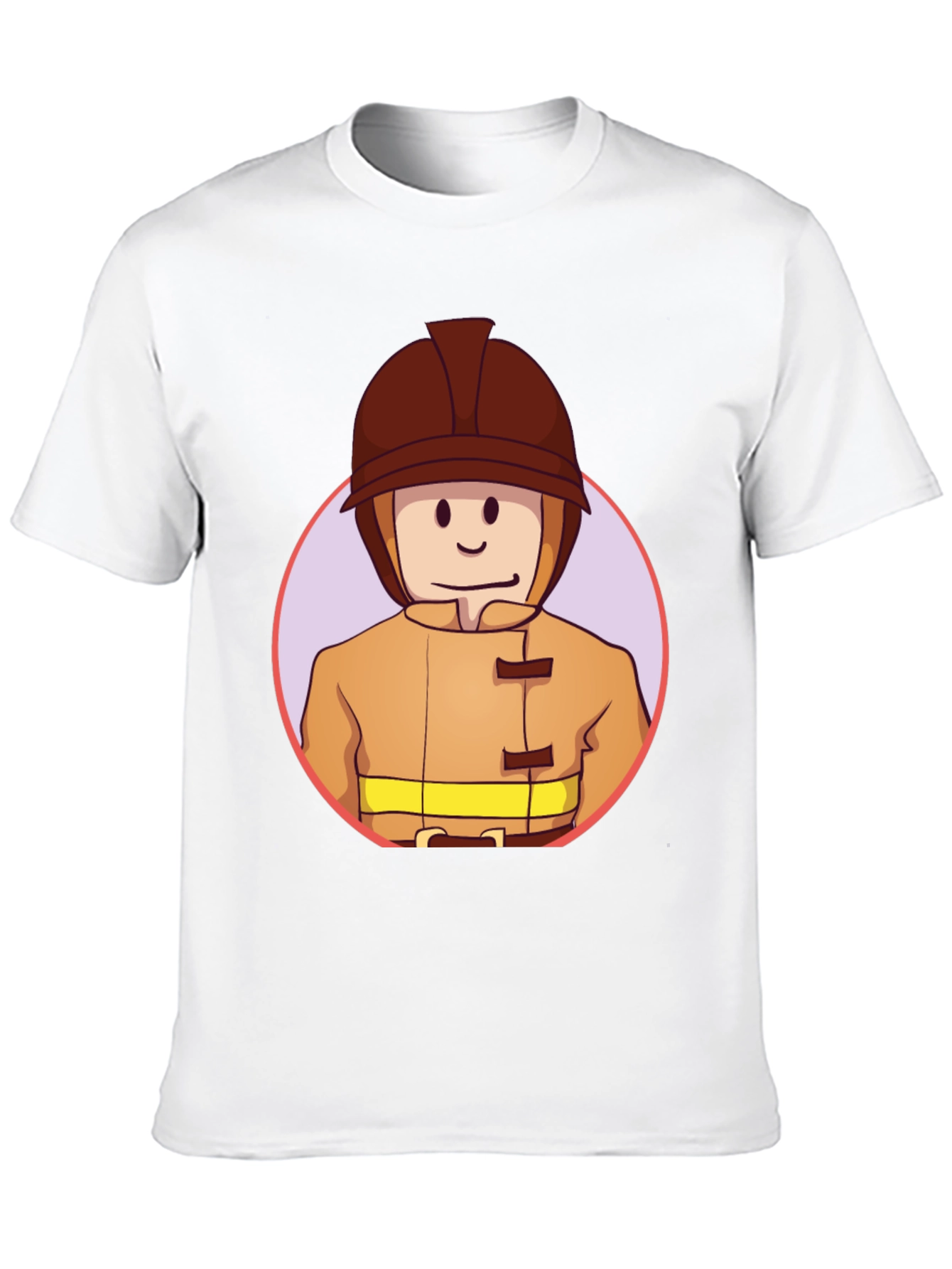 Cartoon Firefighter T-Shirt