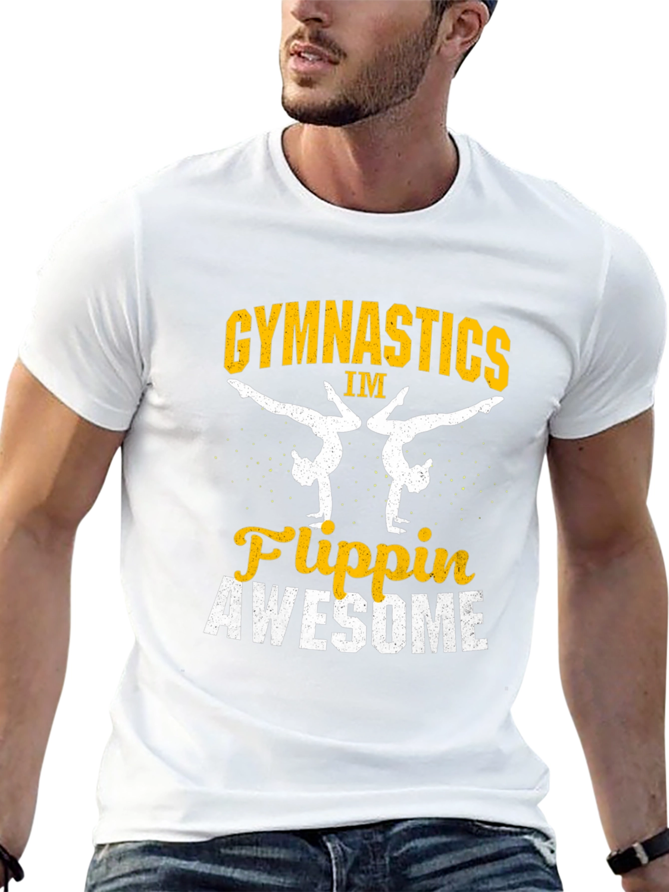 Gymnastics Flippin Awesome Graphic T-Shirt