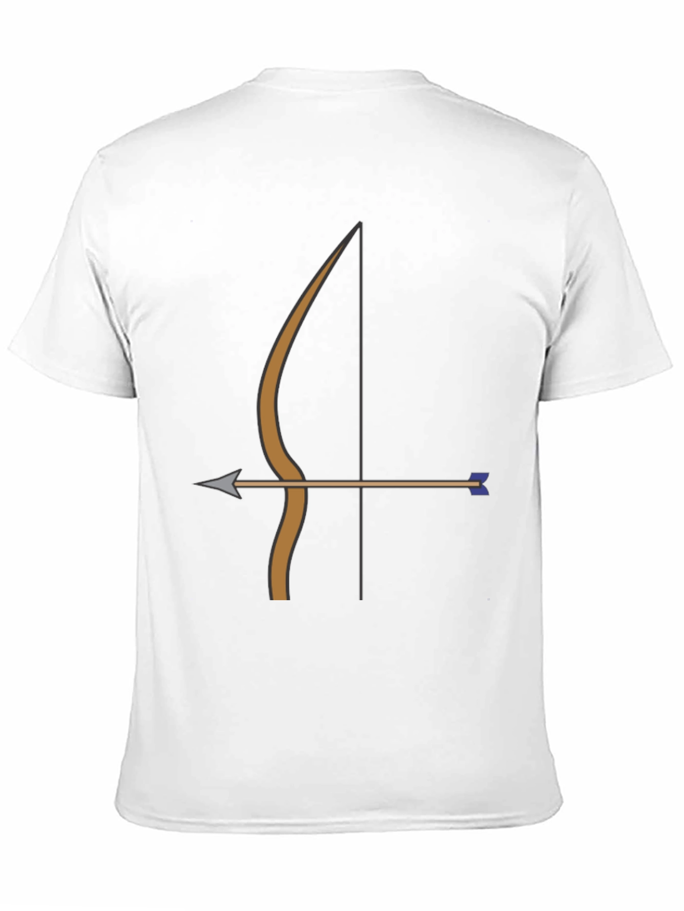 Archery Bow Arrow Graphic Tee | Black Casual T-Shirt