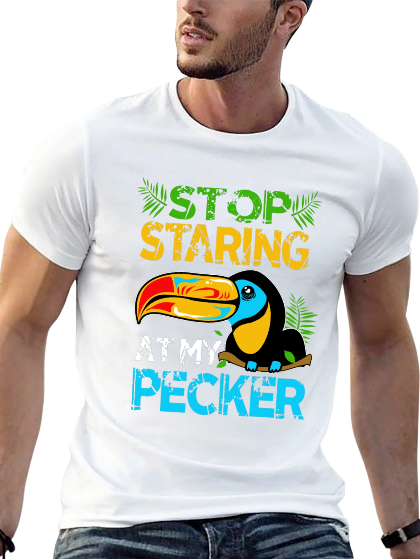 Funny Toucan T-Shirt - Stop Staring!