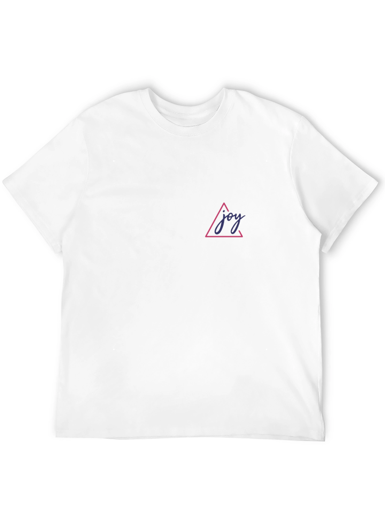 Joy Triangle Graphic Tee - Black Casual T-Shirt