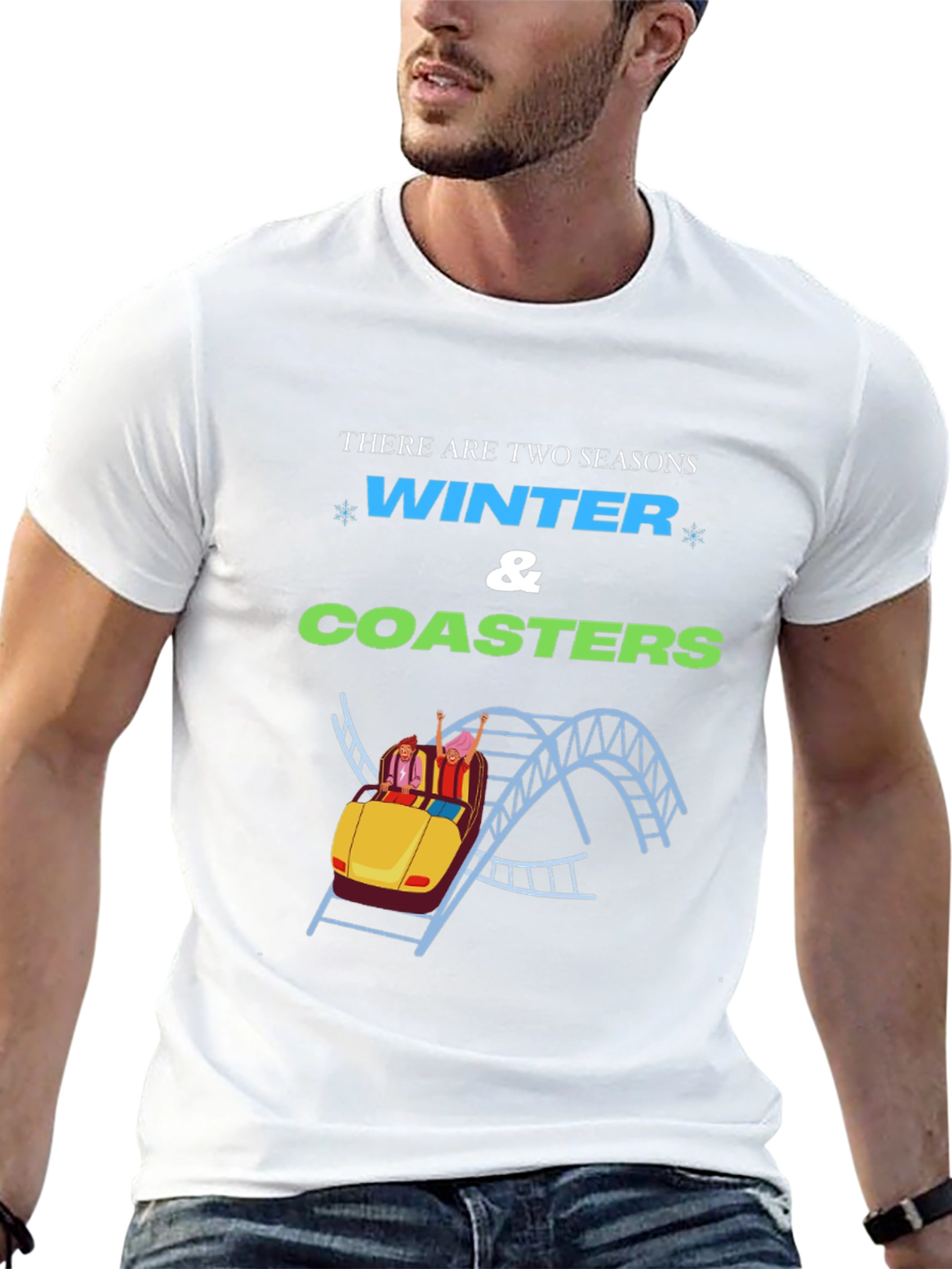 Winter & Coasters T-Shirt - Theme Park Apparel