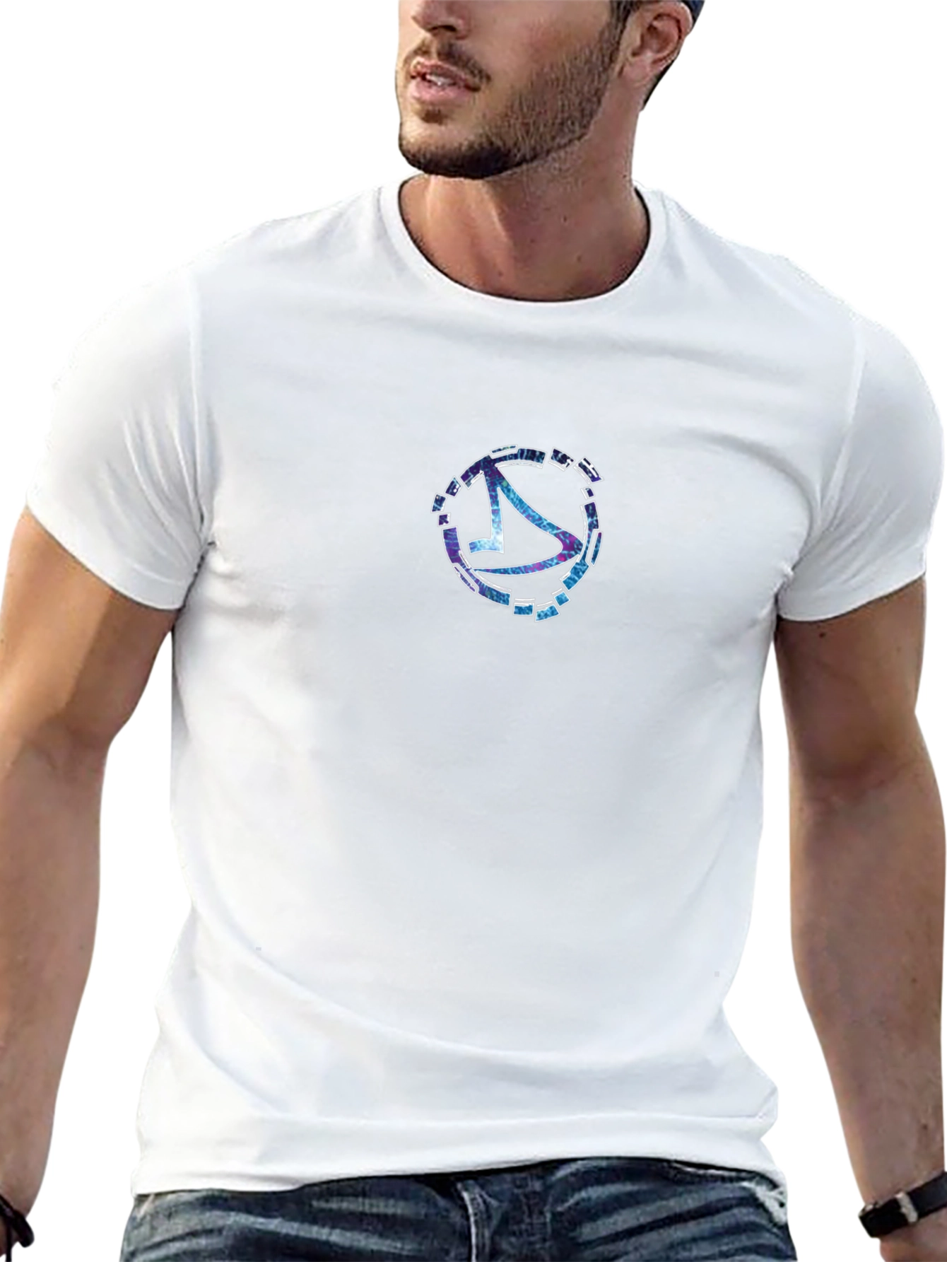 Abstract Logo Graphic Black T-Shirt