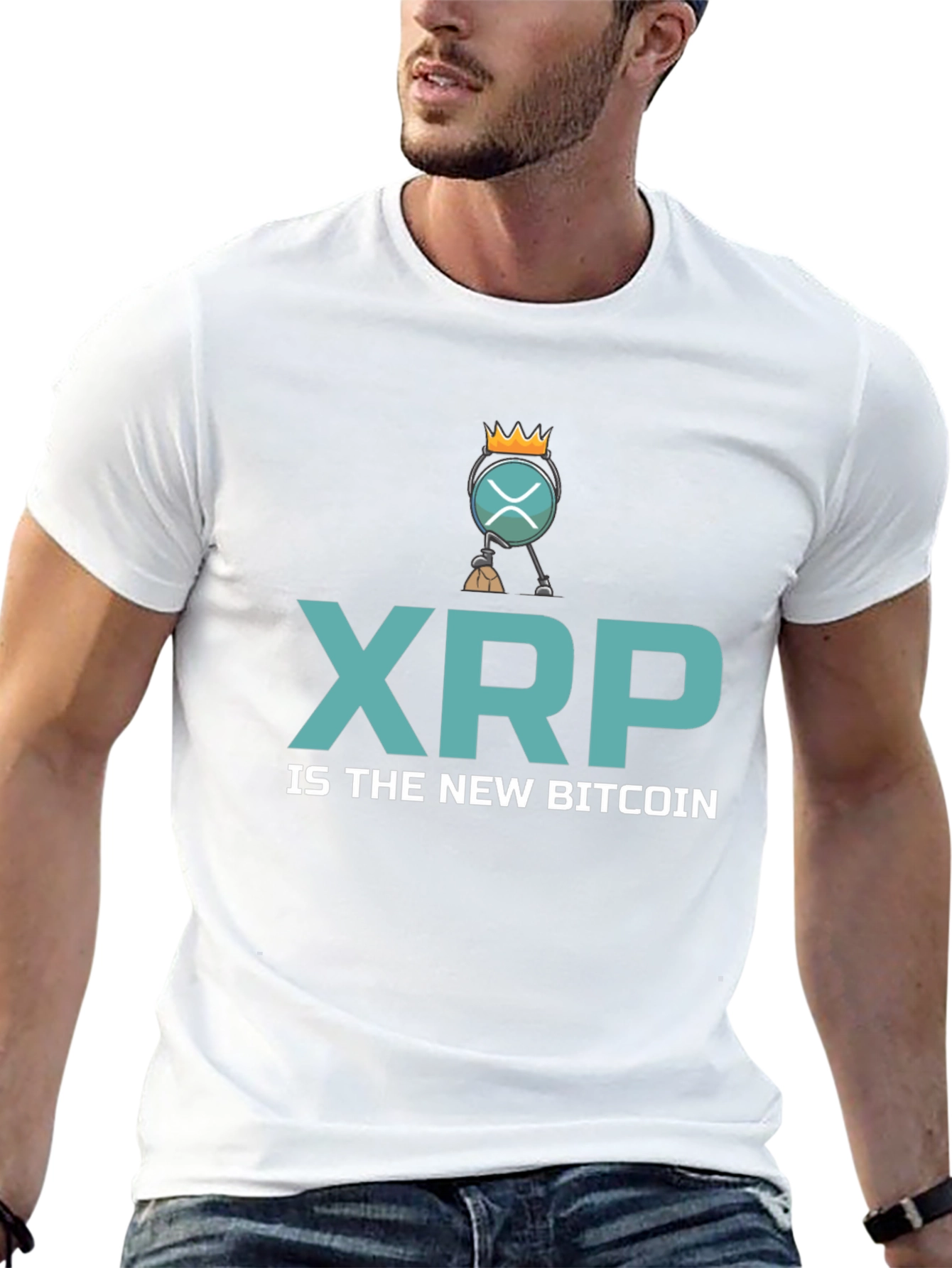 XRP is the New Bitcoin Black T-Shirt