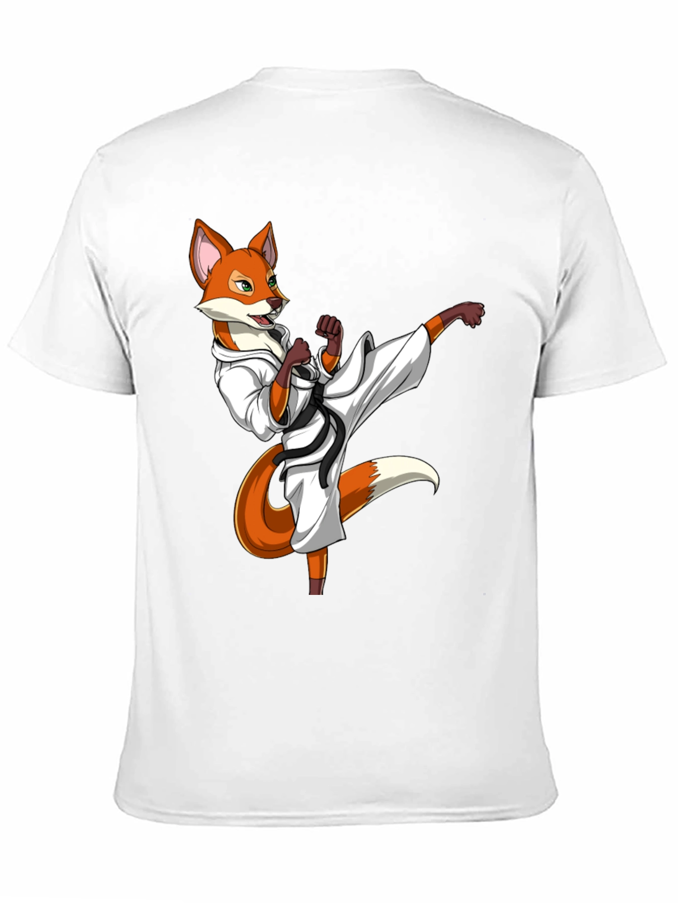 Martial Arts Fox Graphic T-Shirt