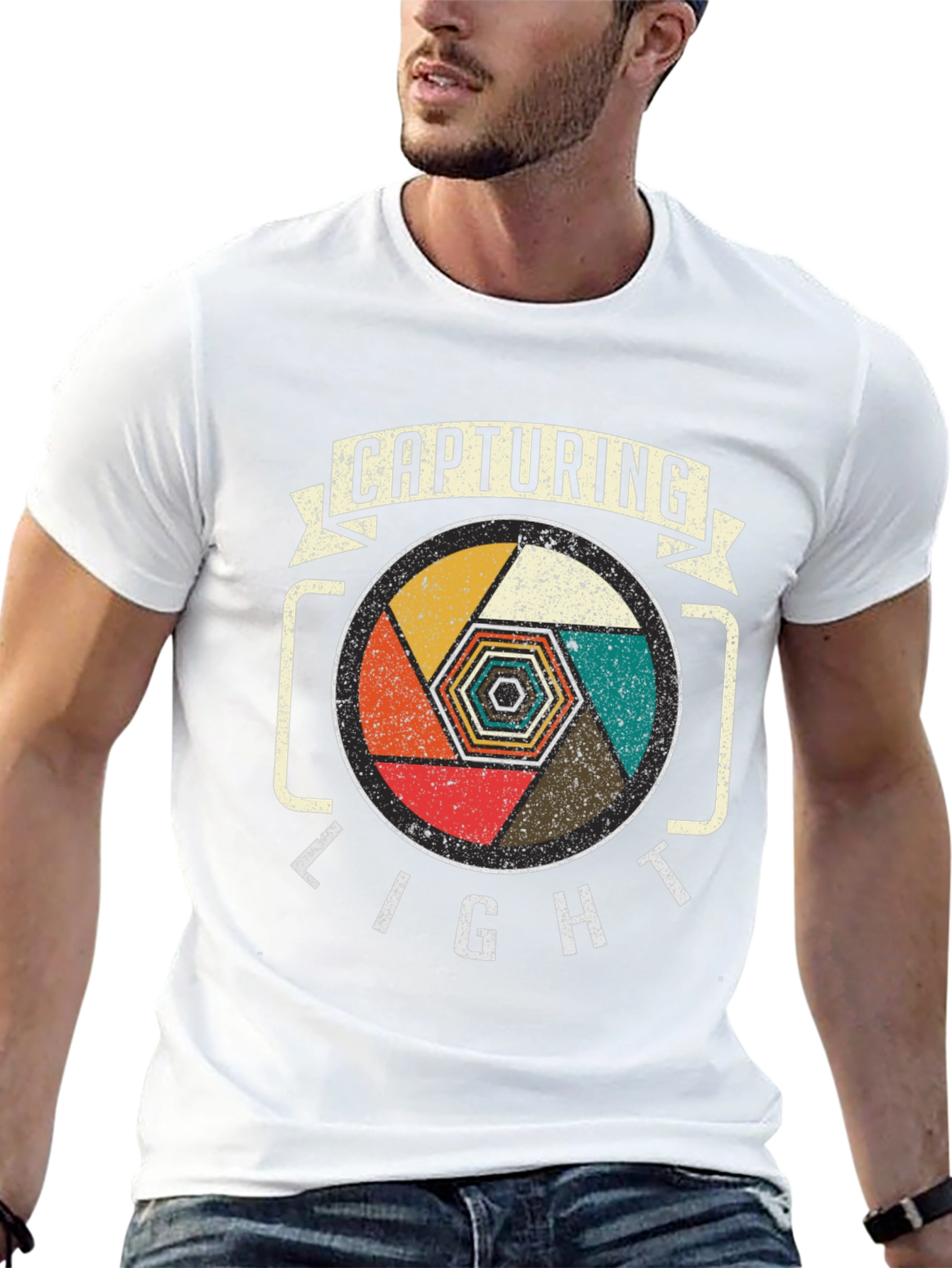 Capturing Light Camera Lens Graphic Tee - Black