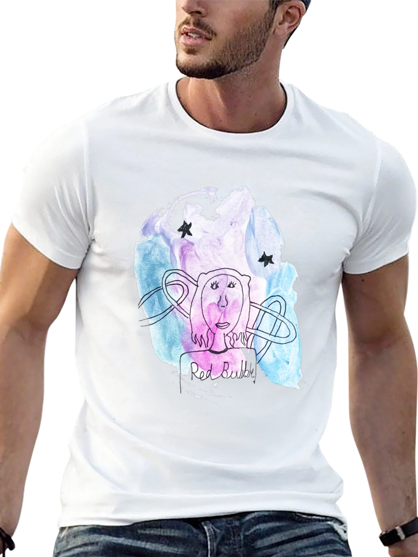 Abstract Art Graphic Black T-Shirt