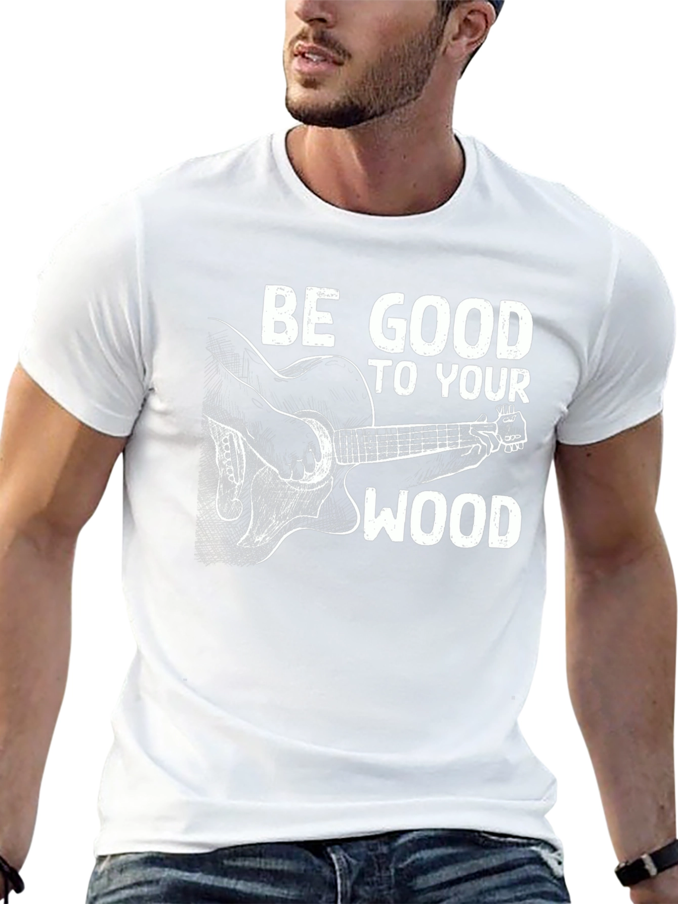 Be Good To Your Wood Guitar T-Shirt