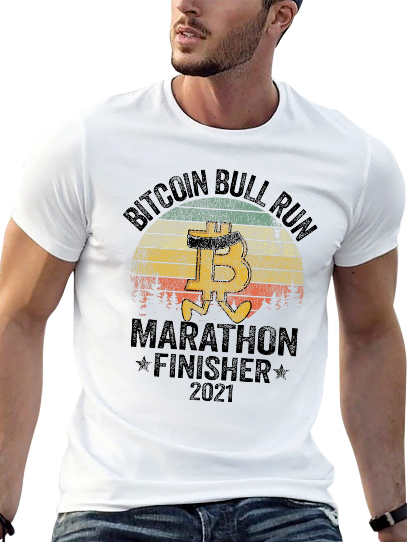 Bitcoin Bull Run Marathon Finisher 2021 T-Shirt