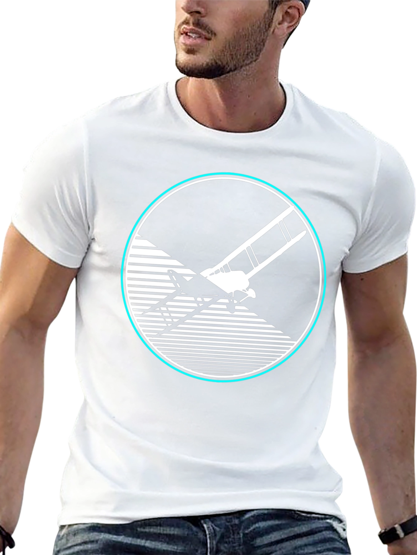 Retro Biplane Graphic Tee - Aviation Style