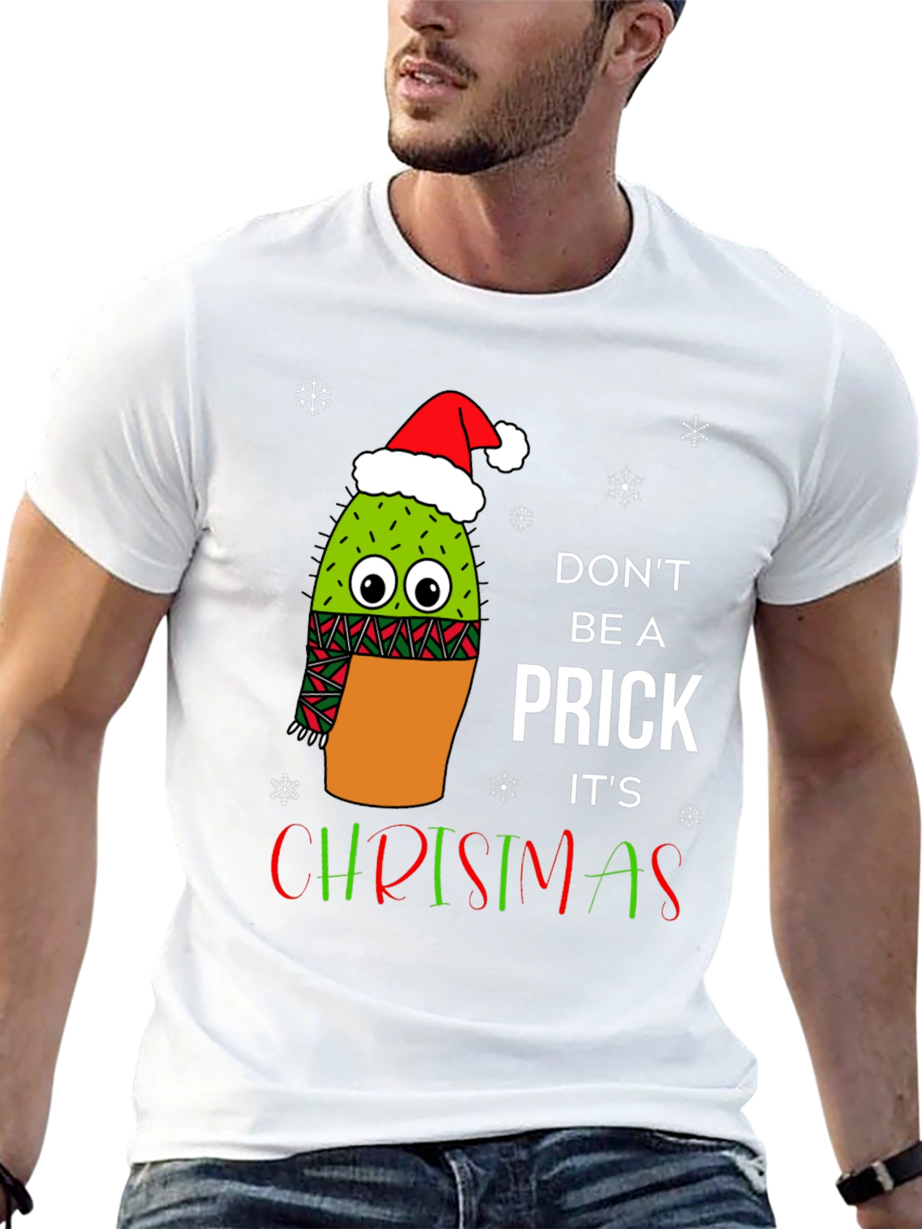 Funny Christmas Cactus T-Shirt