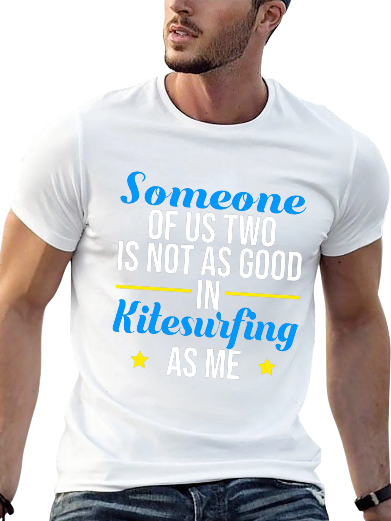 Kitesurfing T-Shirt - Someone of Us Two Design