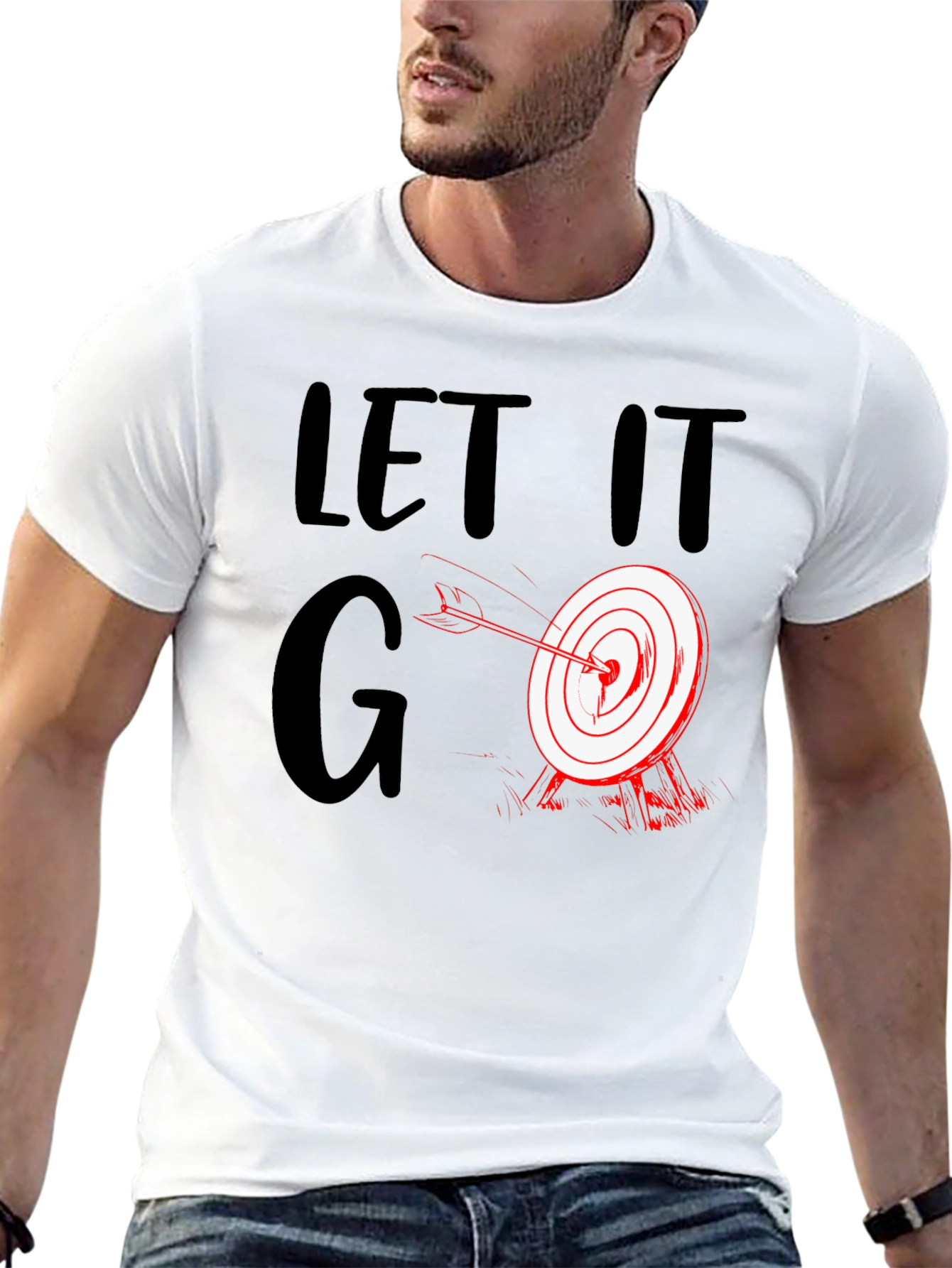 Let it Go Archery T-Shirt - Novelty Target Tee