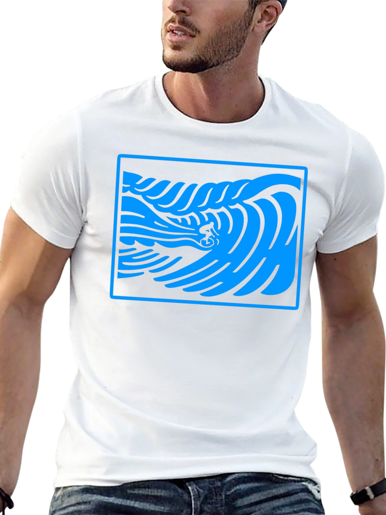 Surf Wave Rider Graphic T-Shirt