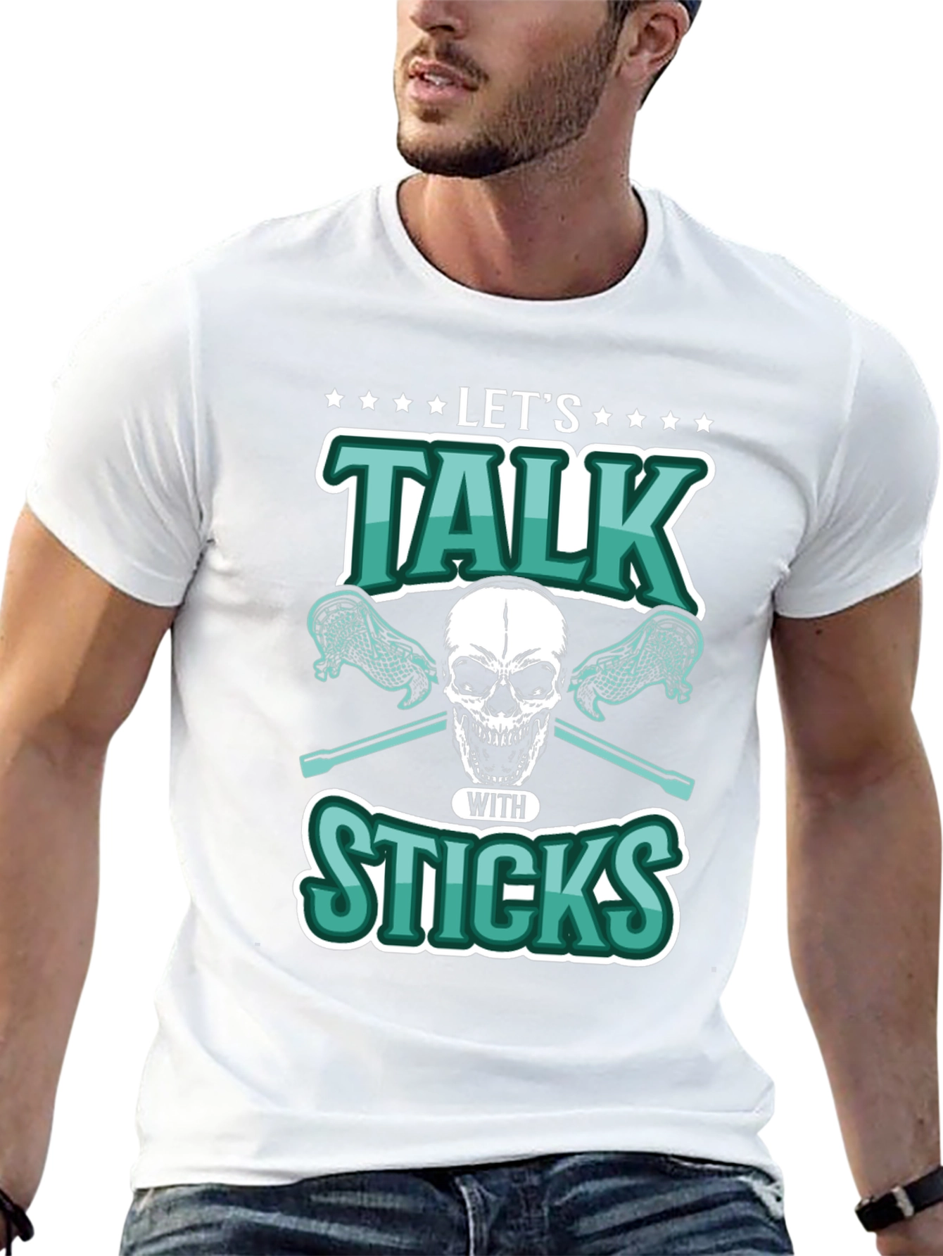 Lets Talk With Sticks Graphic Tee