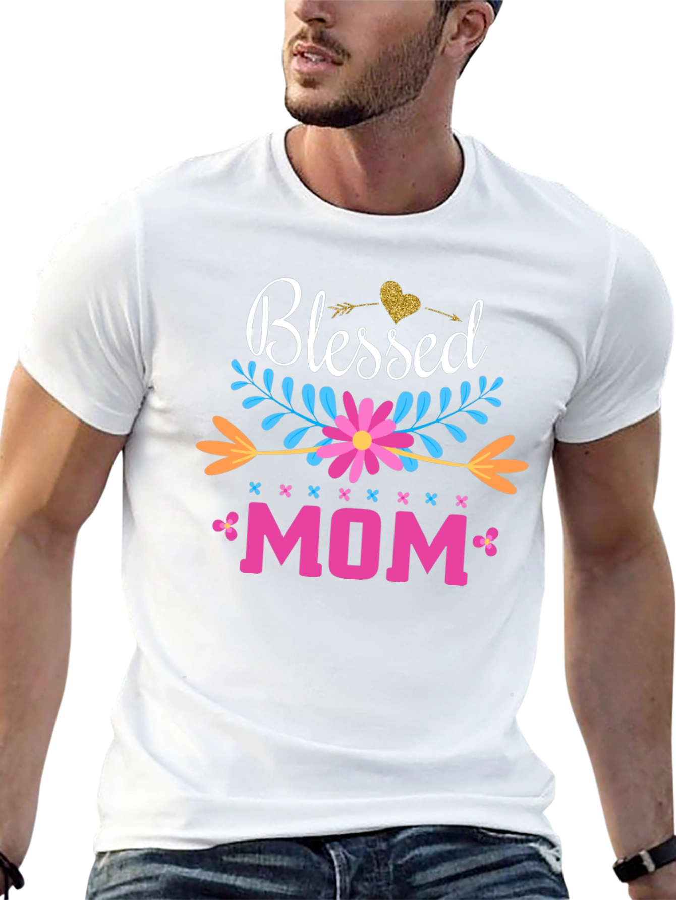 Blessed Mom Graphic Tee - Perfect Mothers Day Gift!