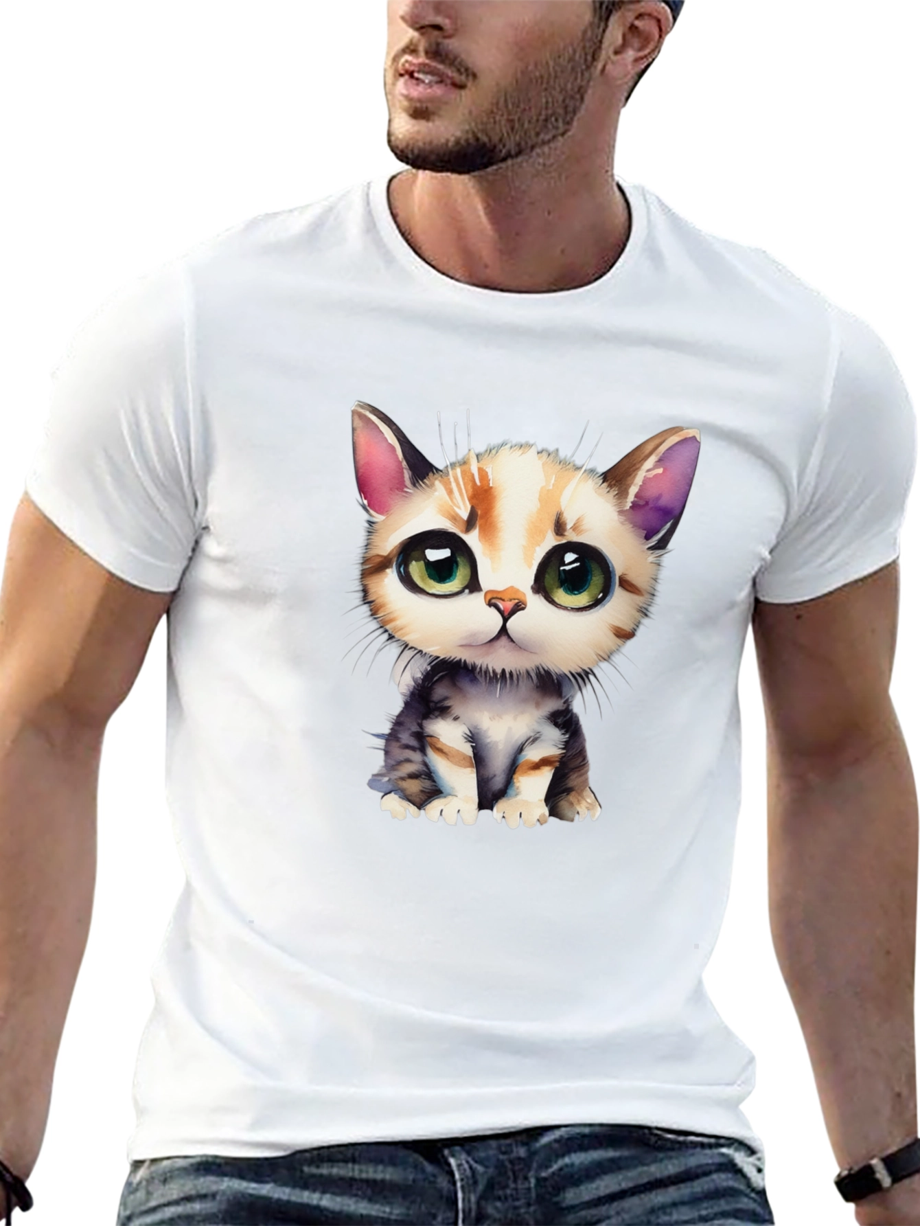 Cute Kitten Graphic T-Shirt