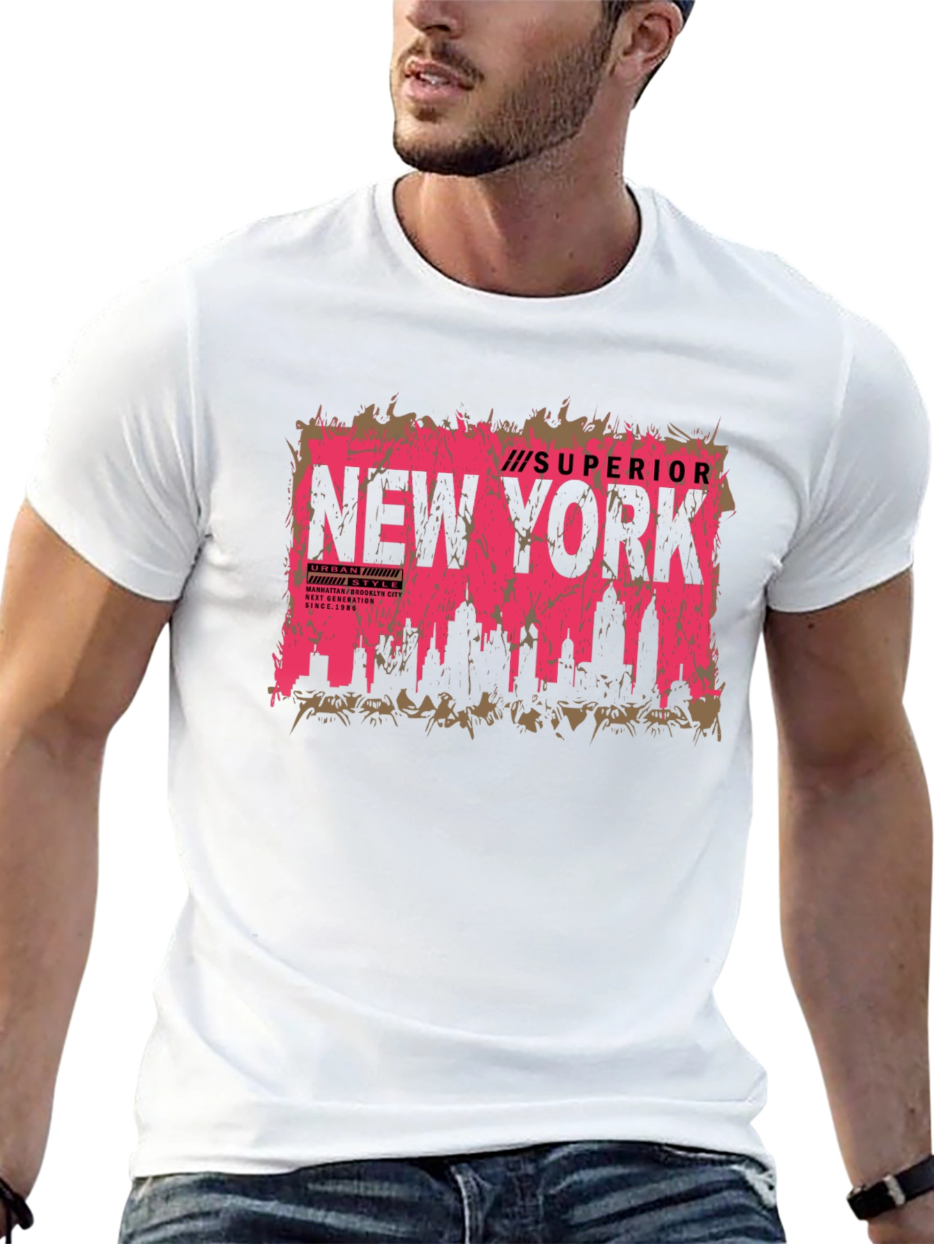 New York City Skyline T-Shirt - Urban Style