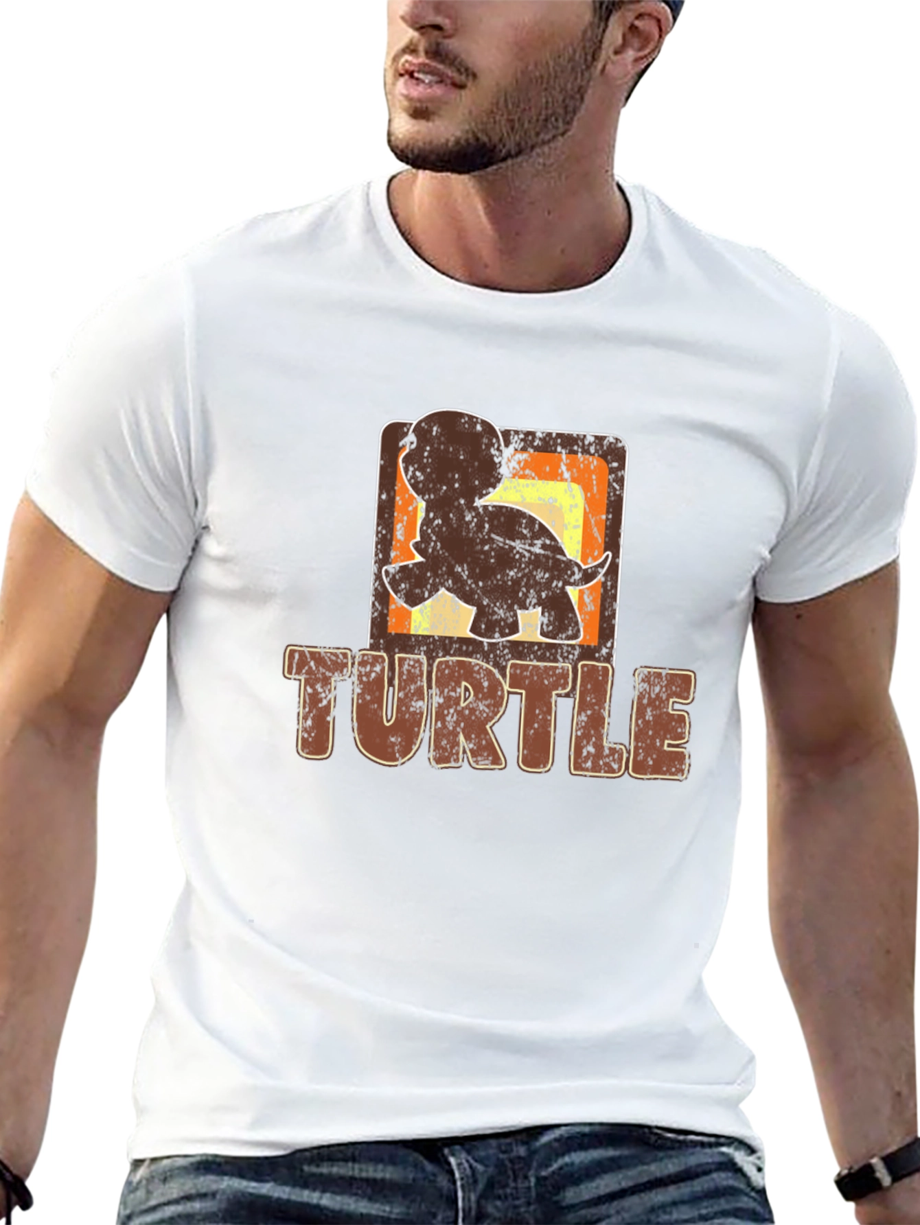 Retro Turtle Graphic Tee - Unique Design
