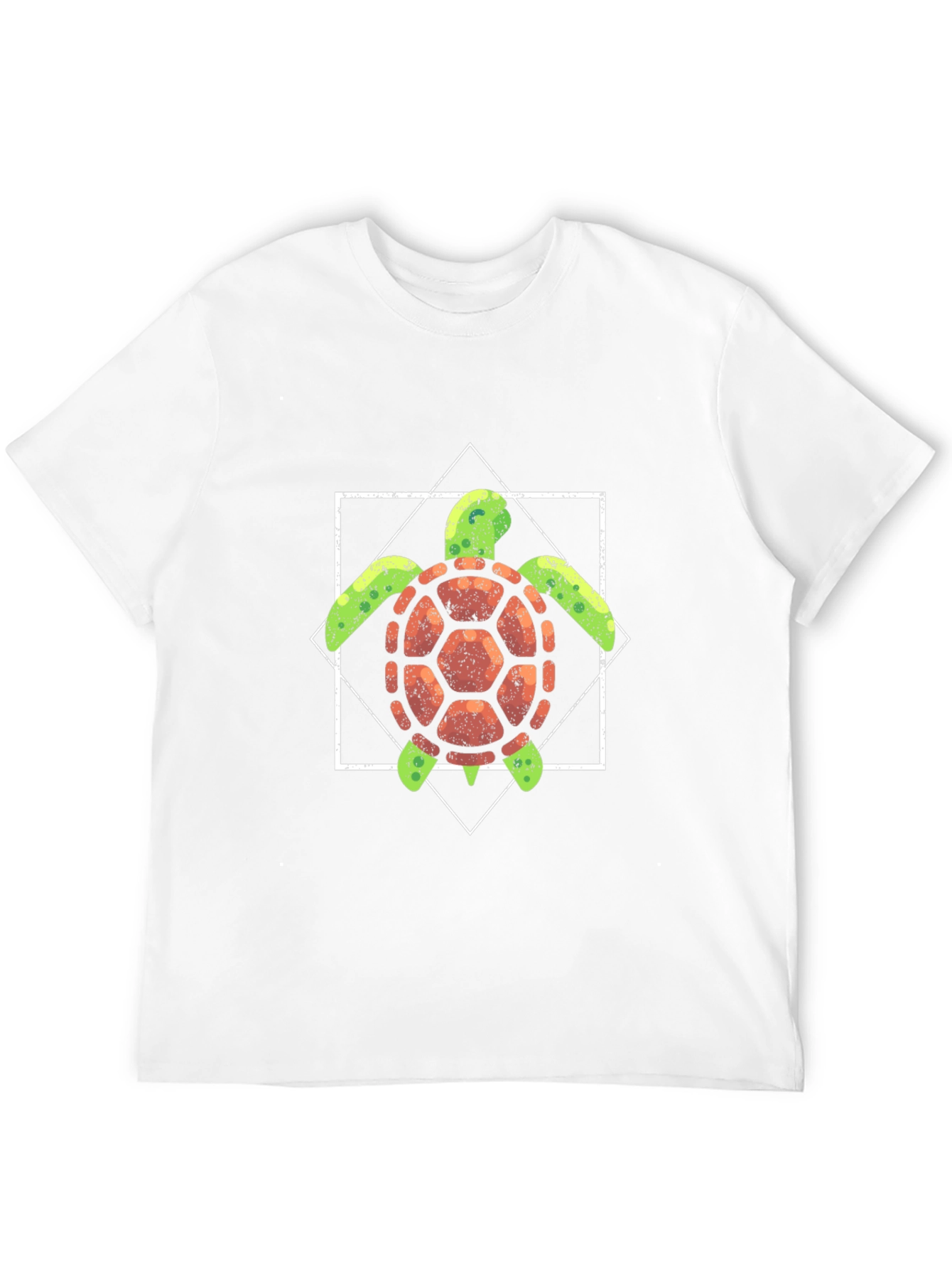 Turtle Graphic Tee - Black Cotton T-Shirt