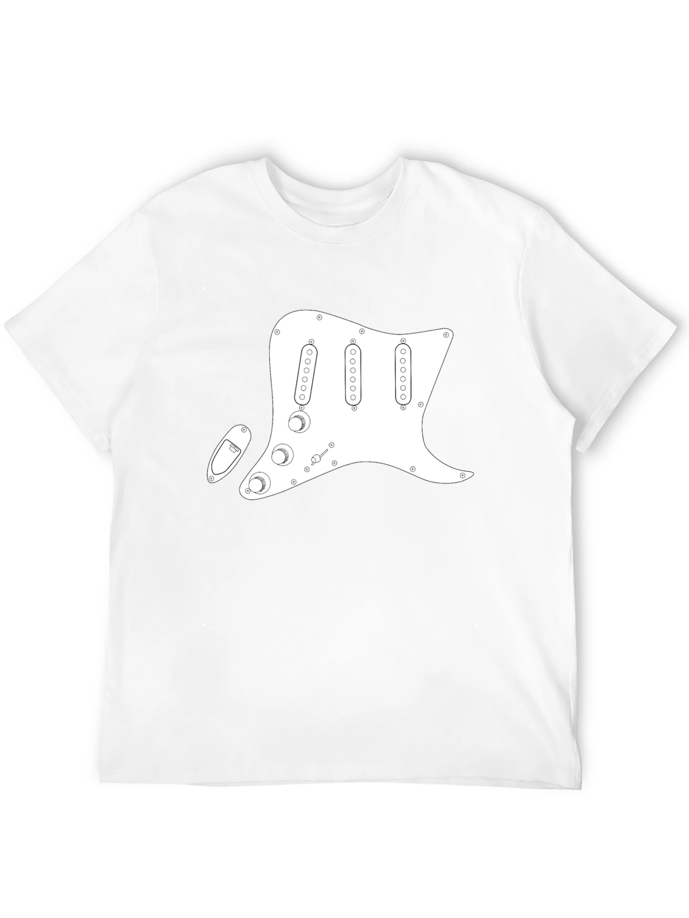 Electric Guitar Pickguard T-Shirt - Musician Tee