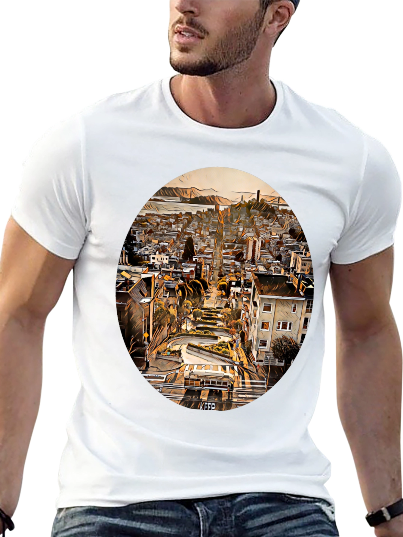 San Francisco Lombard Street Graphic T-Shirt