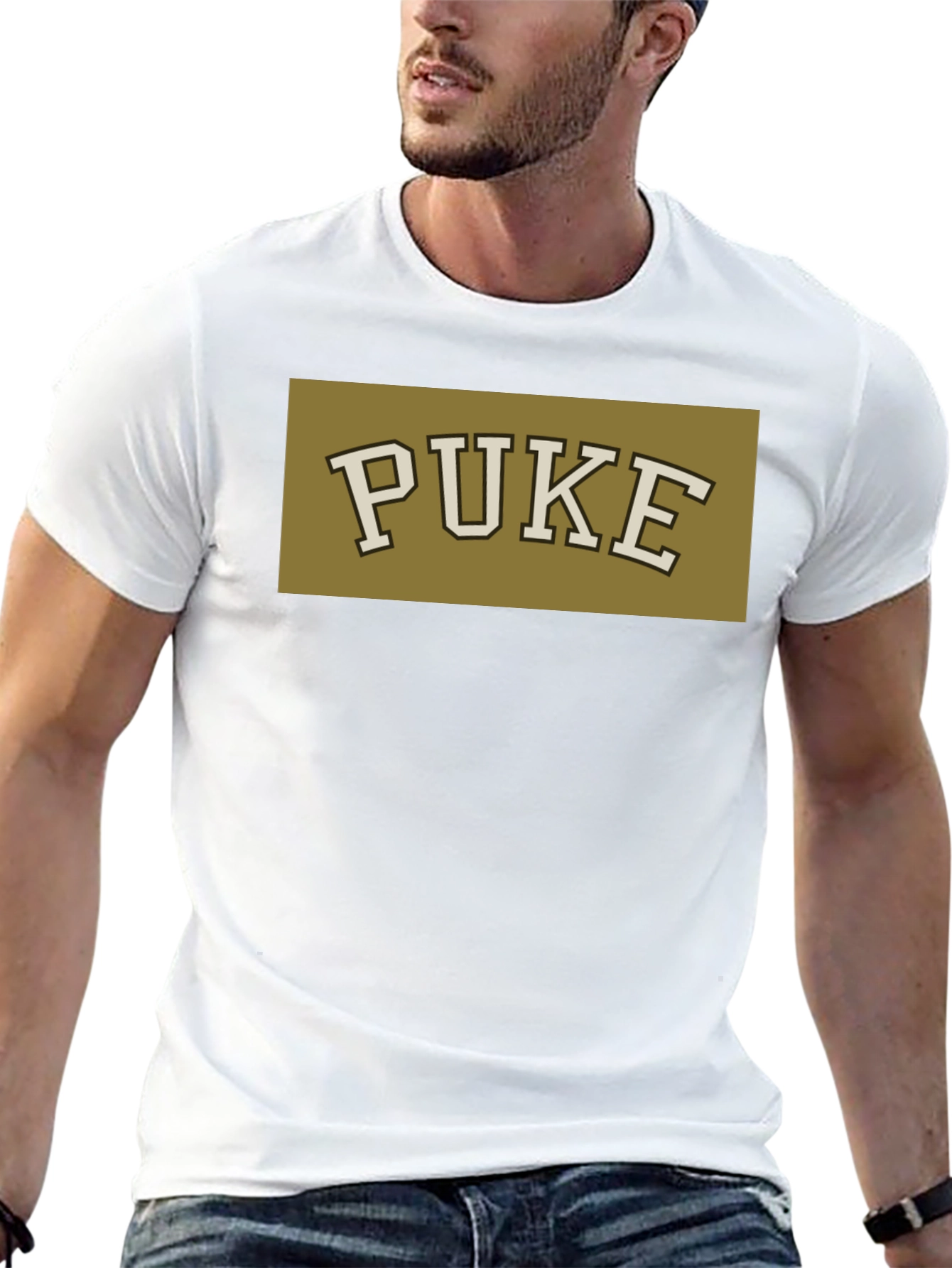 PUKE Graphic Tee - Unisex Cotton Casual T-Shirt