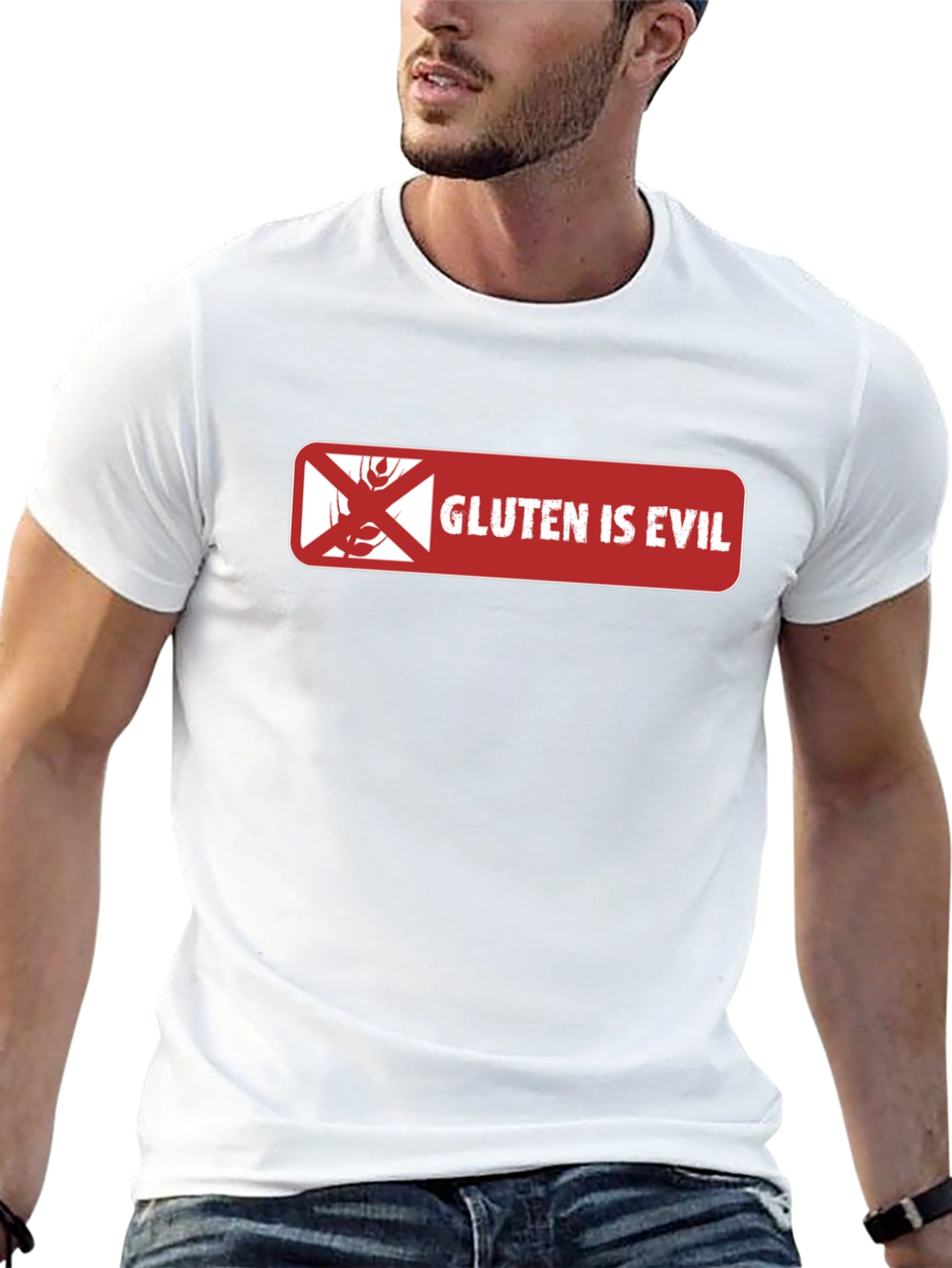 Gluten is Evil Graphic T-Shirt