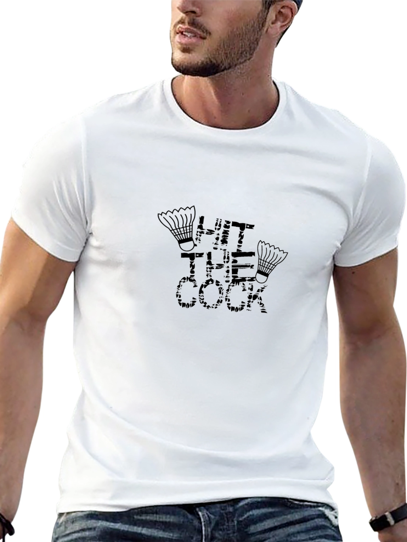 Hit the Cock Badminton T-Shirt
