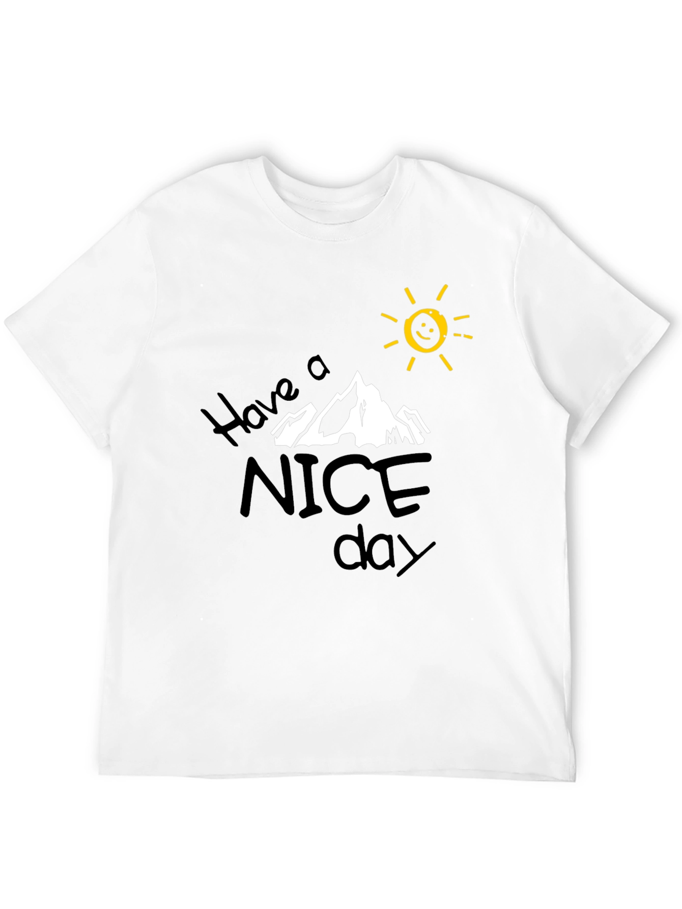 Have A Nice Day Graphic Tee - Black