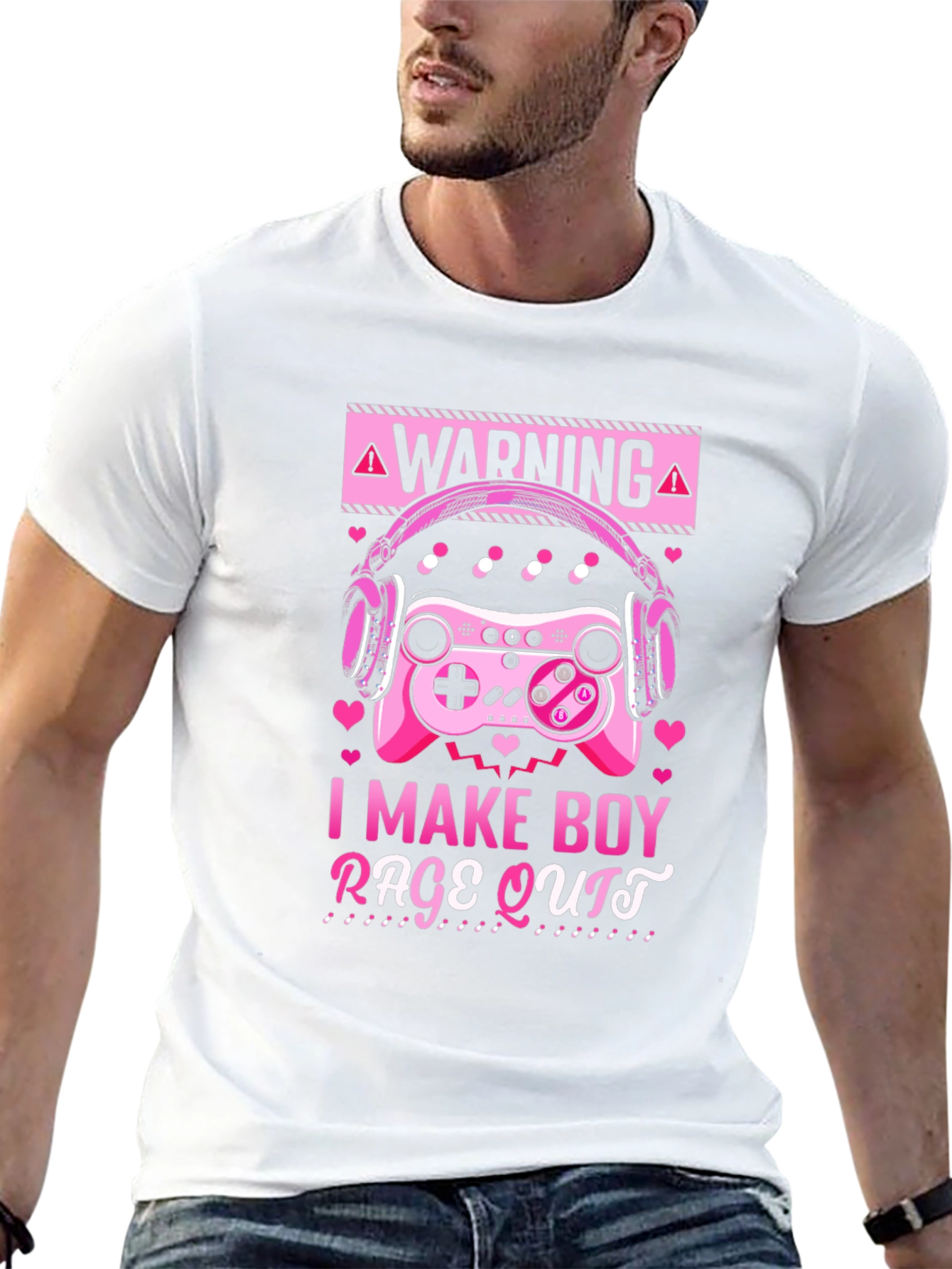 Gamer Girl I Make Boy Rage Quit Black T-Shirt