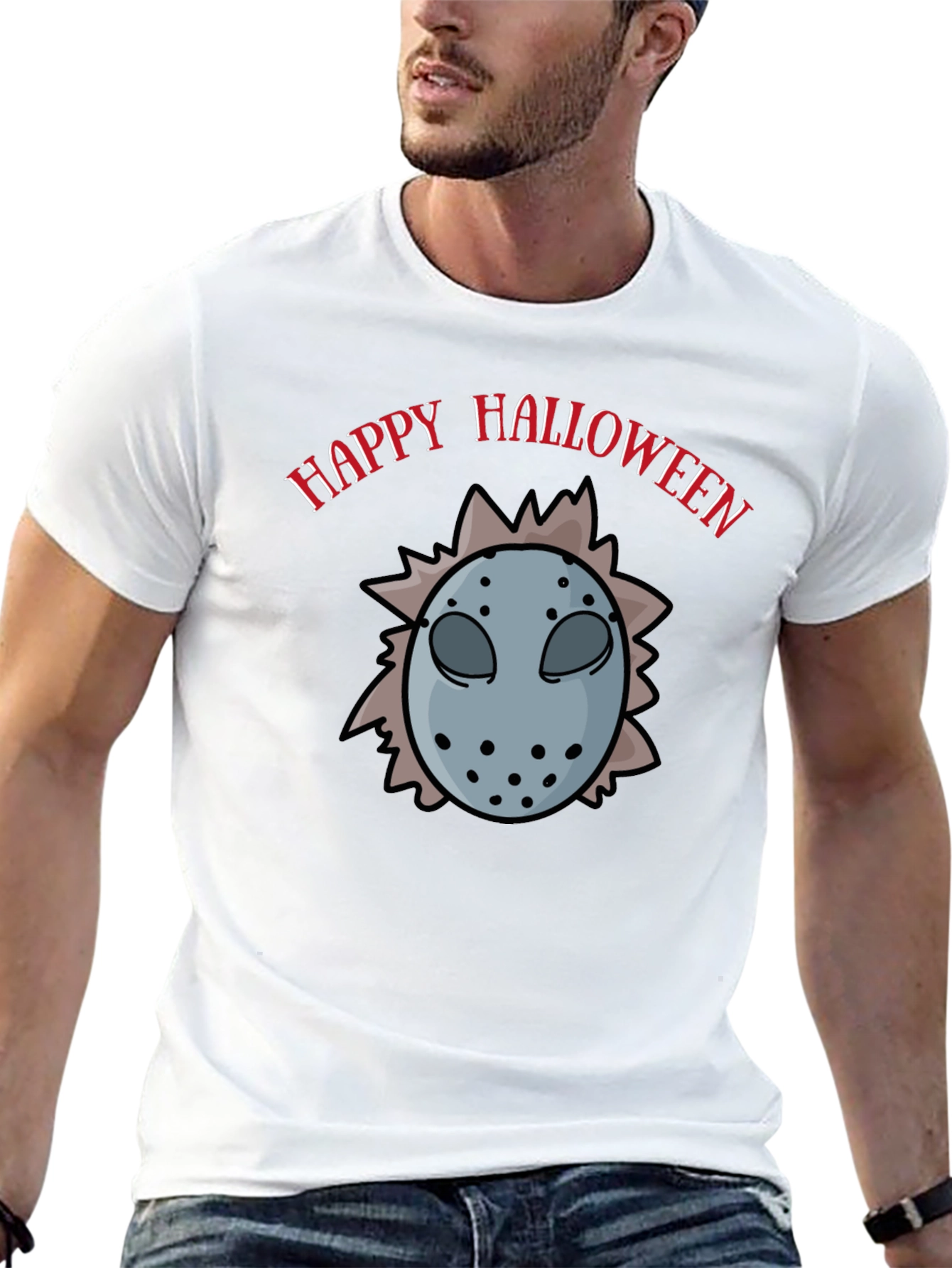 Happy Halloween Jason Mask T-Shirt