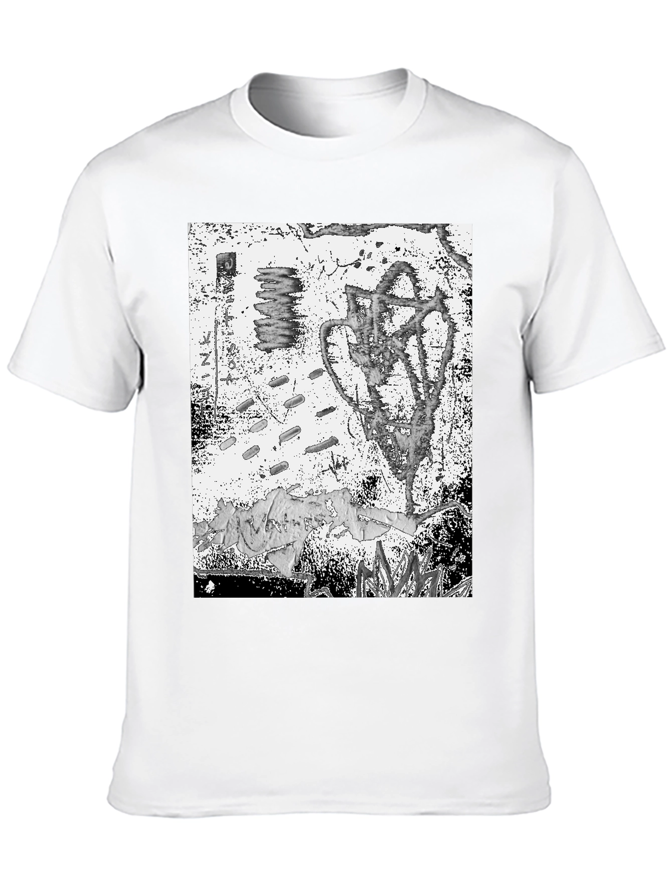 Abstract Graphic Tee - Black Unisex T-Shirt