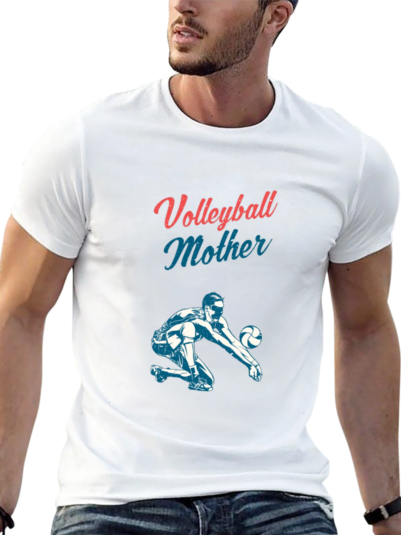 Volleyball Mother Graphic Tee