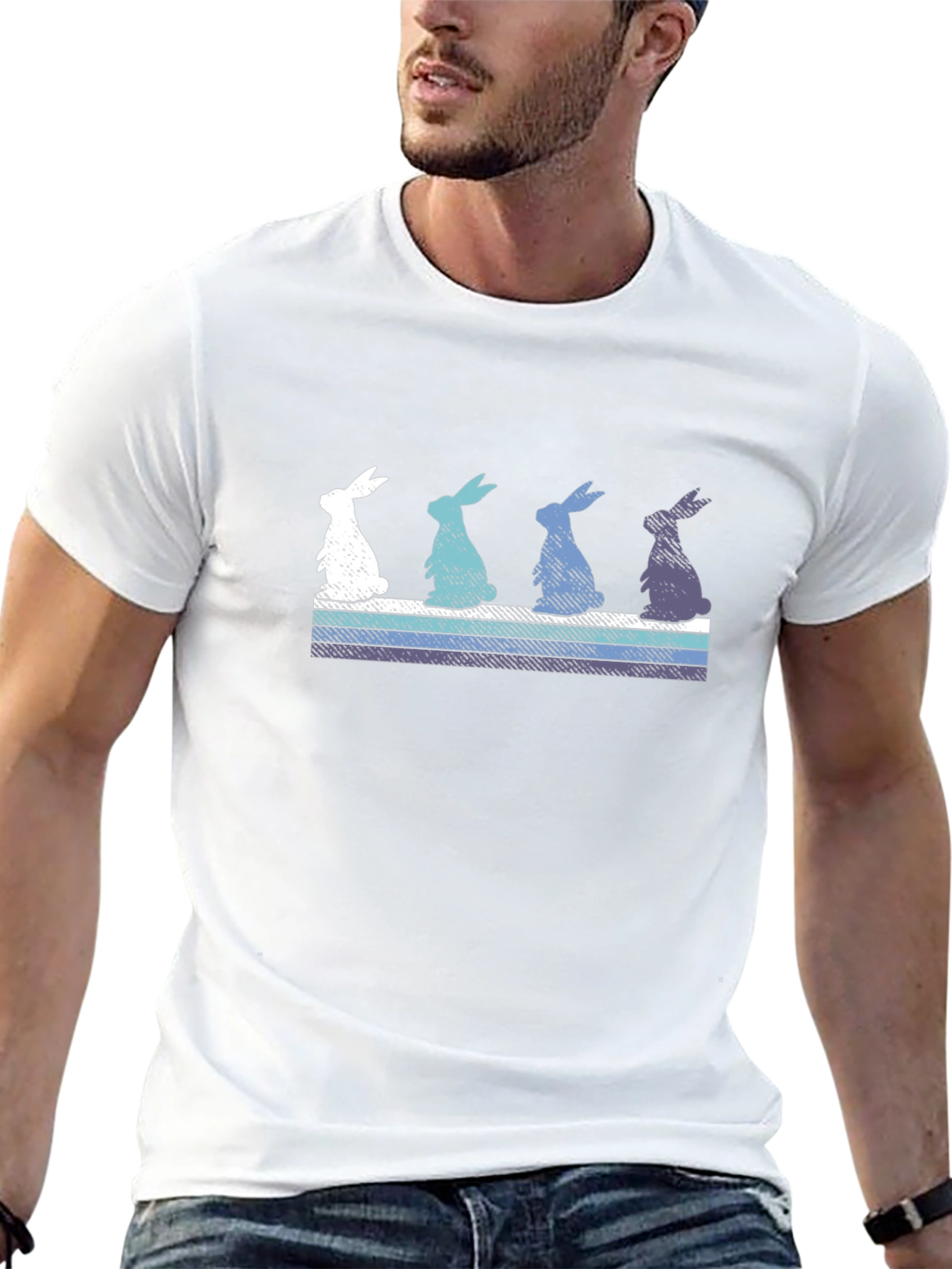 Retro Easter Bunny Graphic Tee