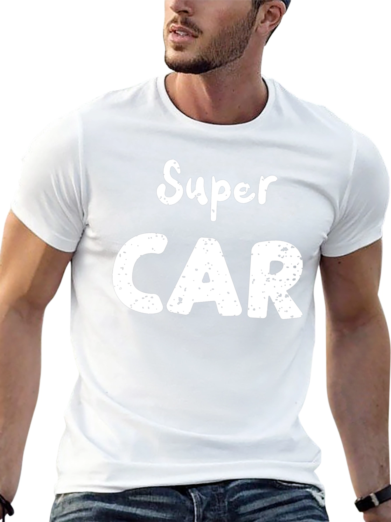Super Car Graphic T-Shirt - Black