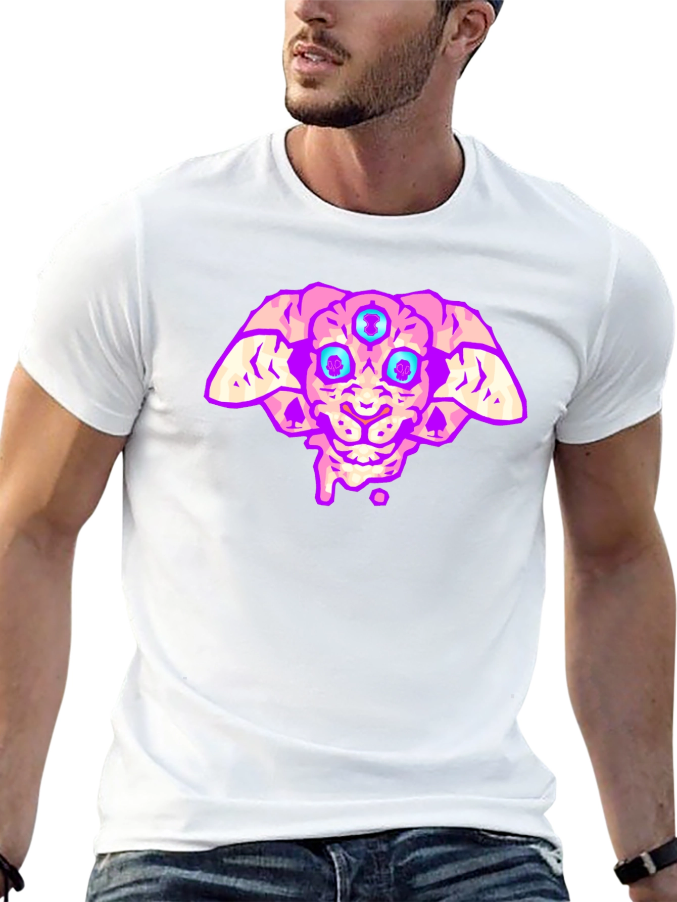 Three-Eyed Alien T-Shirt - Black