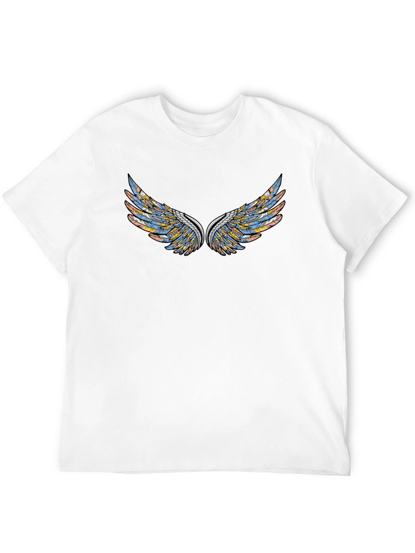 Wings Graphic Black T-Shirt
