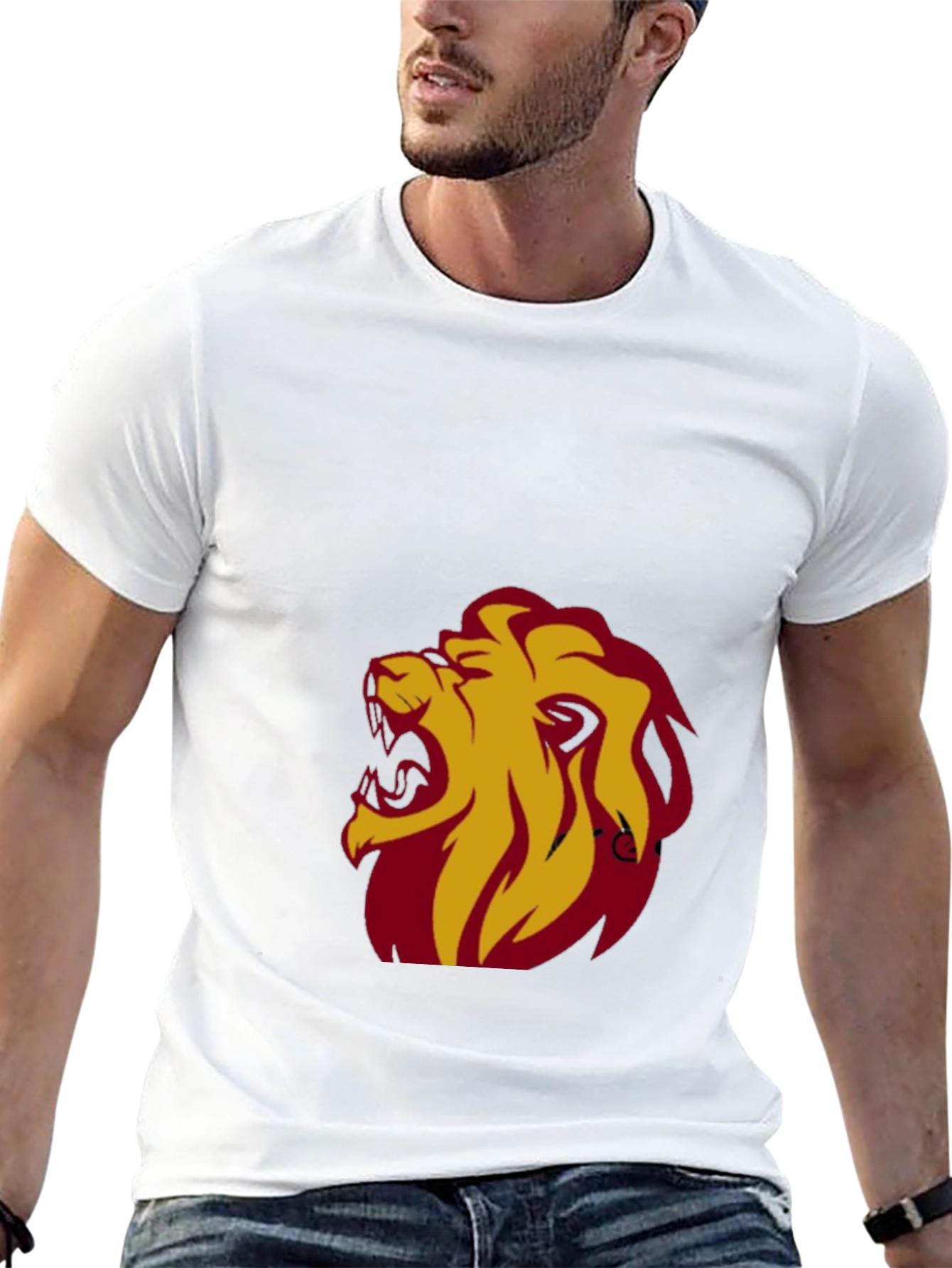 Roaring Lion Graphic Tee - Bold Black T-Shirt