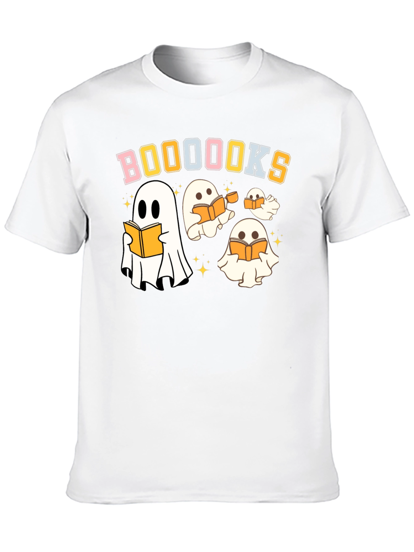 Booooks Halloween T-Shirt - Ghostly Readers