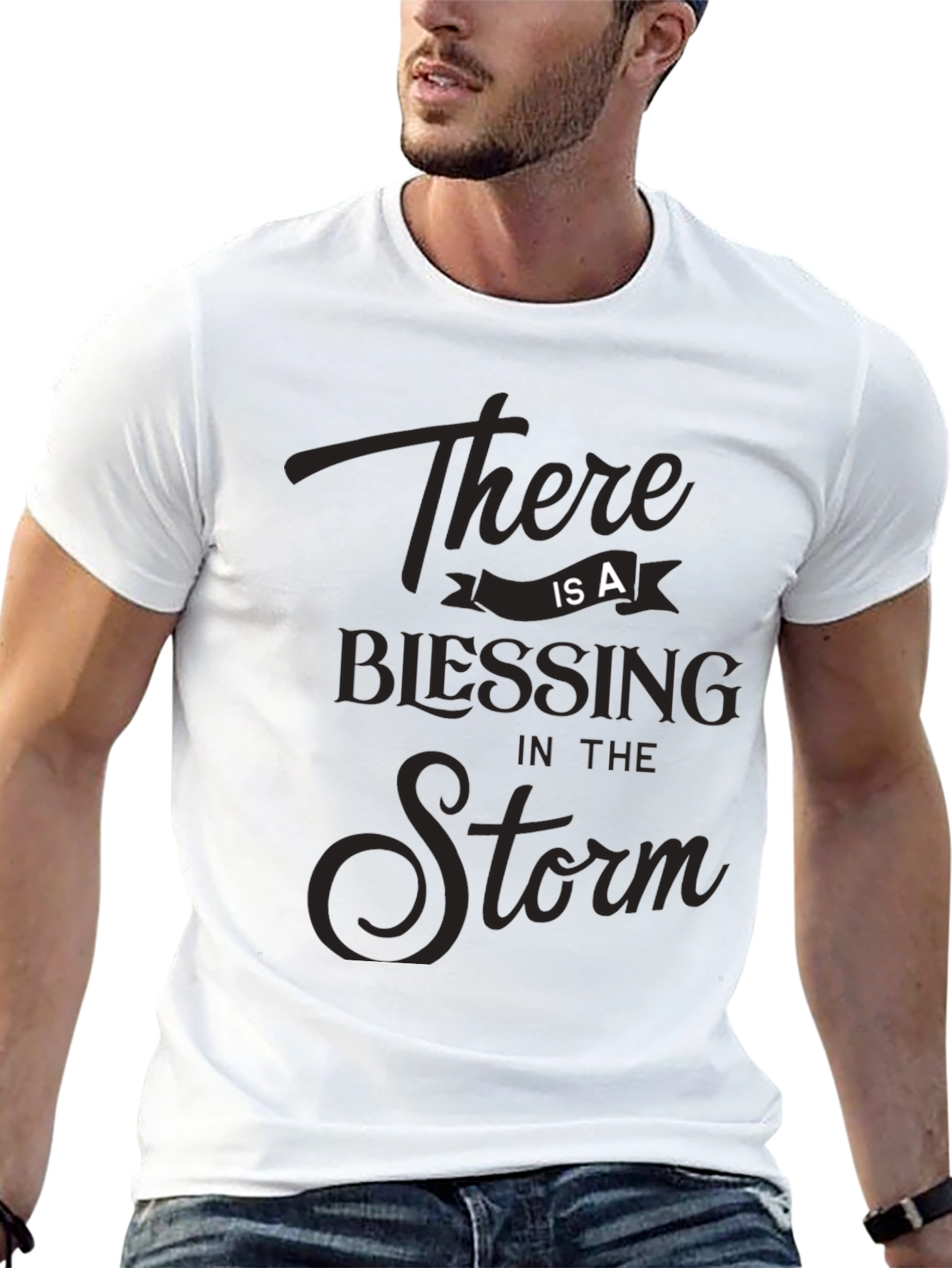 Blessing in the Storm Graphic Tee - Black