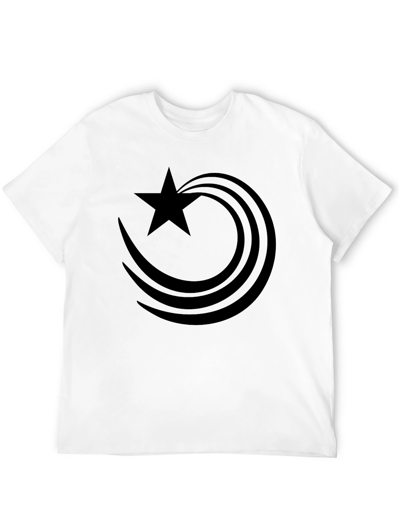 Star Comet Graphic Black T-Shirt