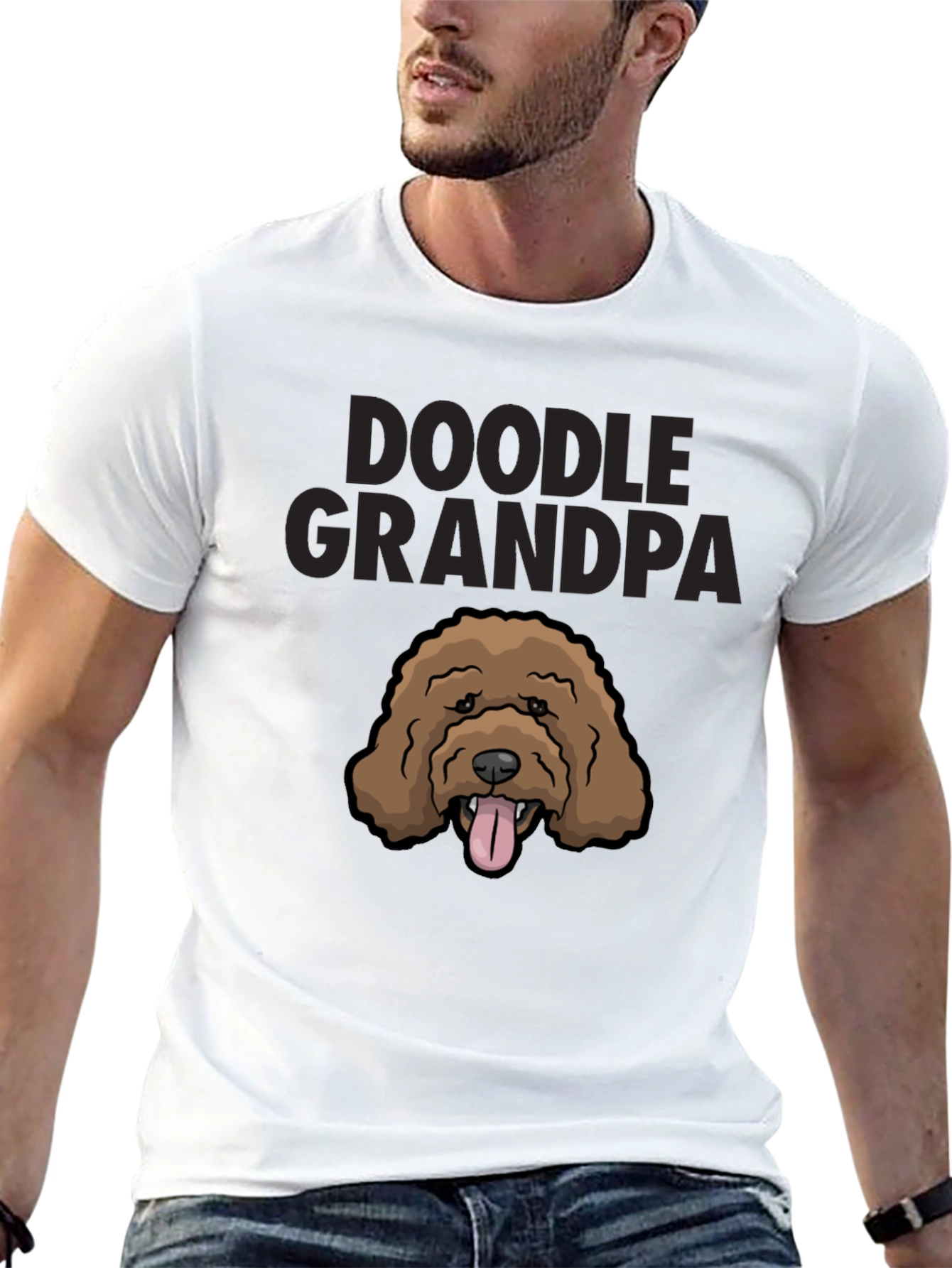 Doodle Grandpa T-Shirt - Cute Dog Lover Tee