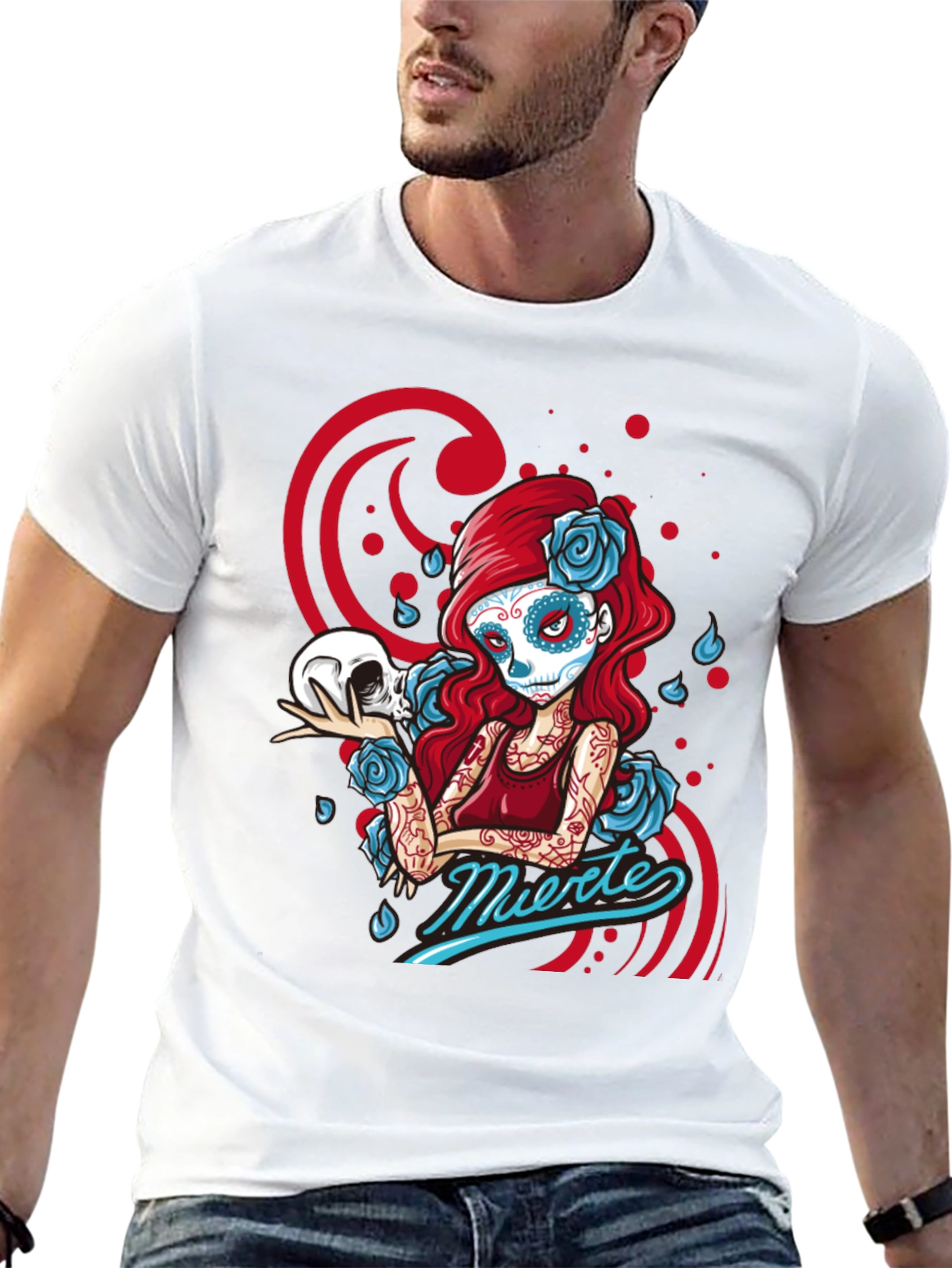 Sugar Skull Girl T-Shirt - Day of the Dead